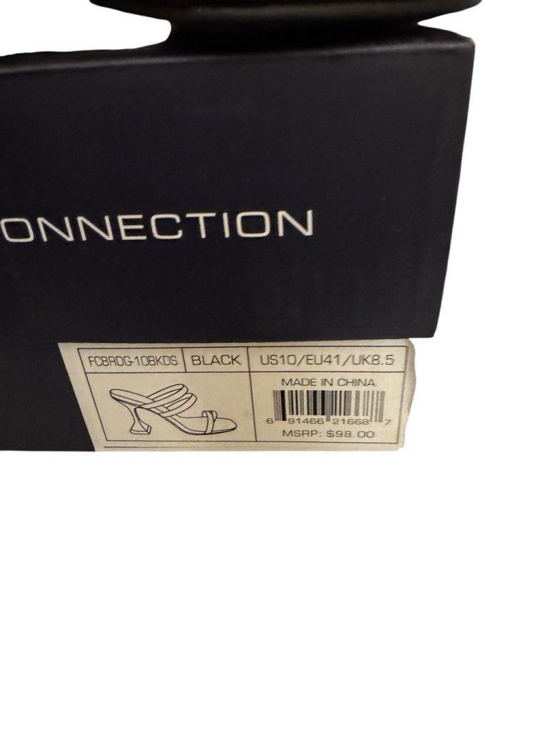 French Connection French Connection Flared Heeled Sandals-Black Size 10 Size US 10 / IT 40 - 6 Thumbnail