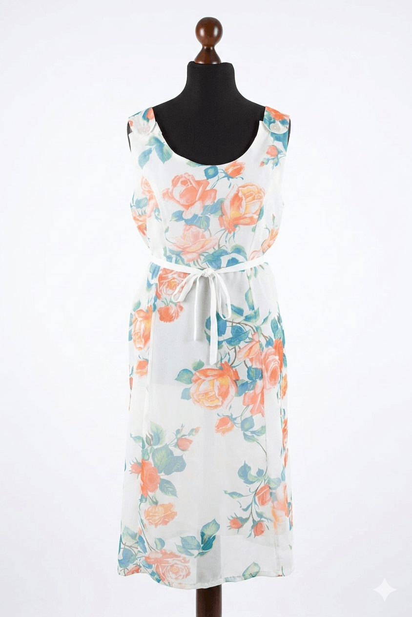 Sandro Women's Sandro Paris Floral Sleeveless Summer Dress Size L Size L / US 10 / IT 46 - 1 Thumbnail