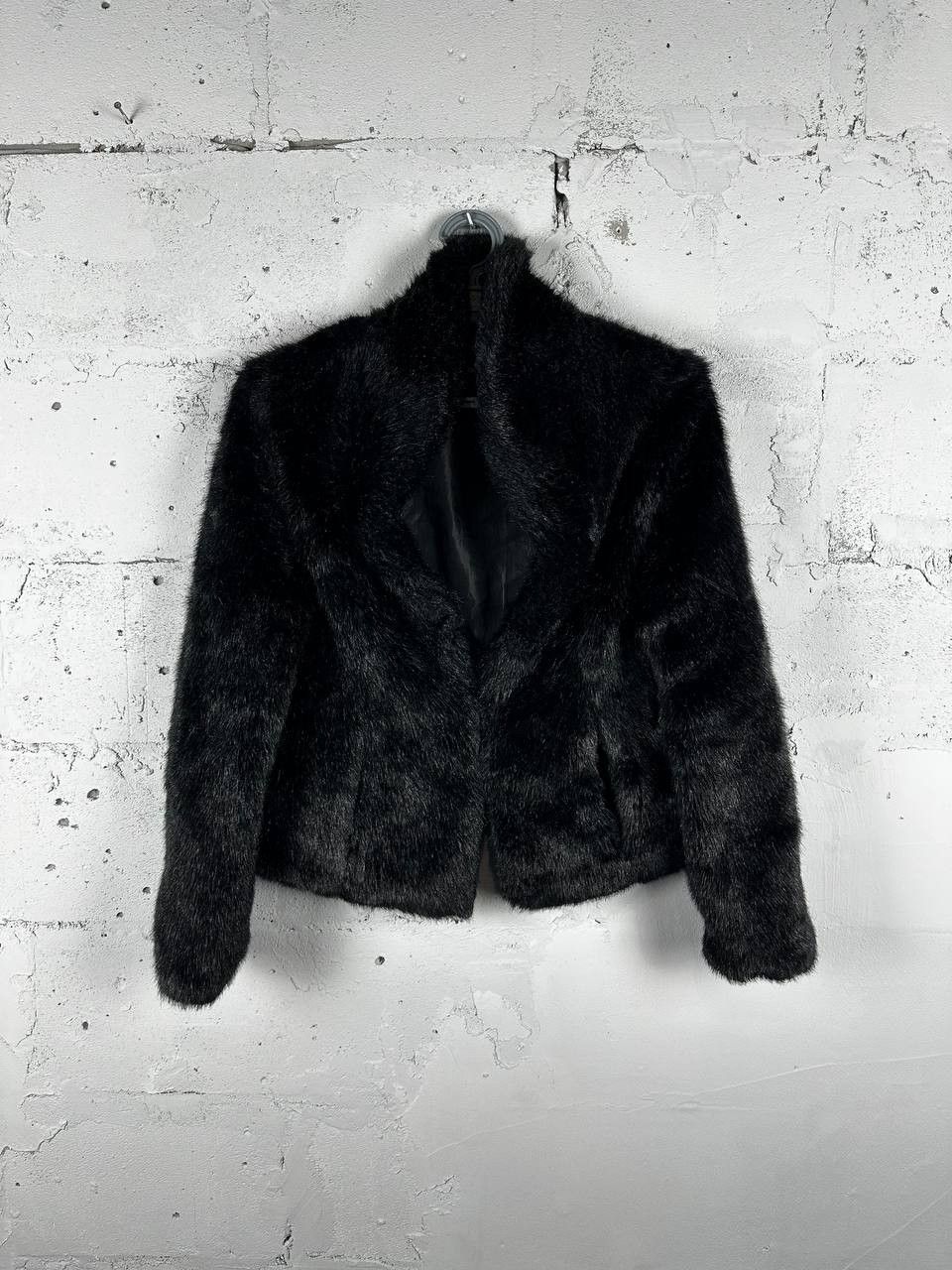 Other Vintage Avantgarde Biker Cropped Faux Fur Jacket Y2K Size US M / EU 48-50 / 2 - 2 Thumbnail