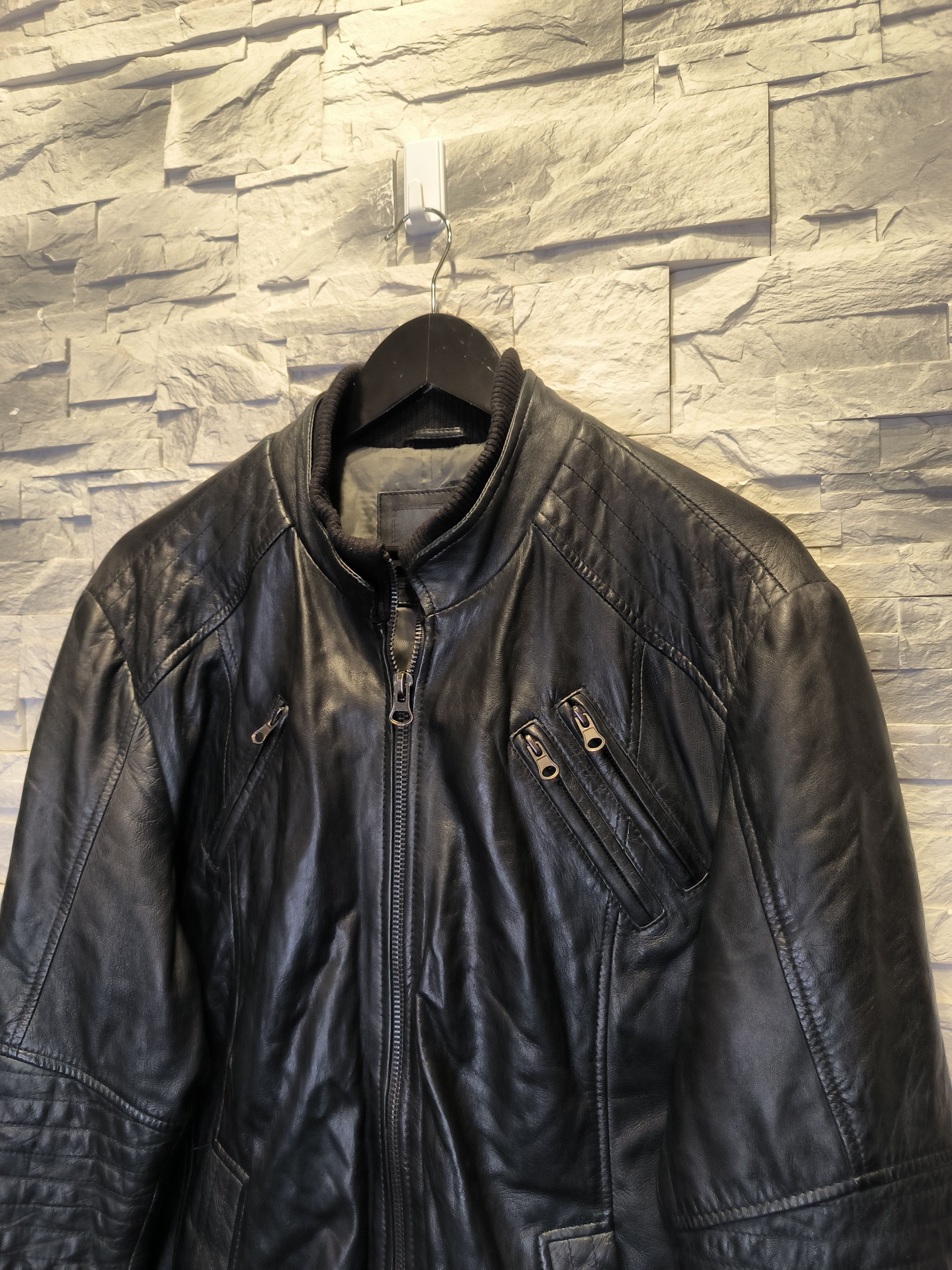 Other Autark Leather Jacket Black Size US L / EU 52-54 / 3 - 2 Thumbnail