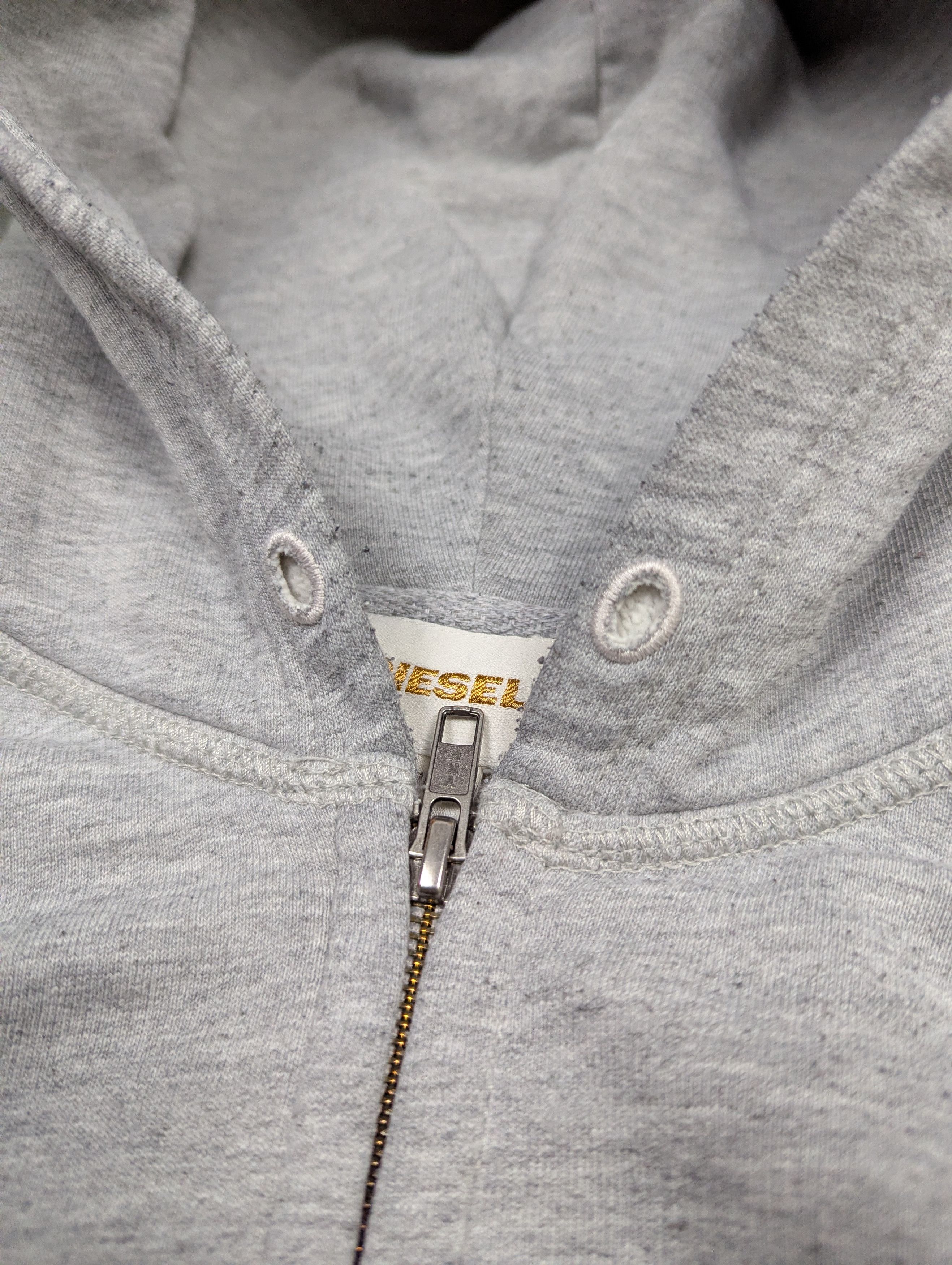 Diesel Diesel Archive Y2K Grey Zip Up Hoodie Minimalist Sleeve Size US M / EU 48-50 / 2 - 7 Thumbnail