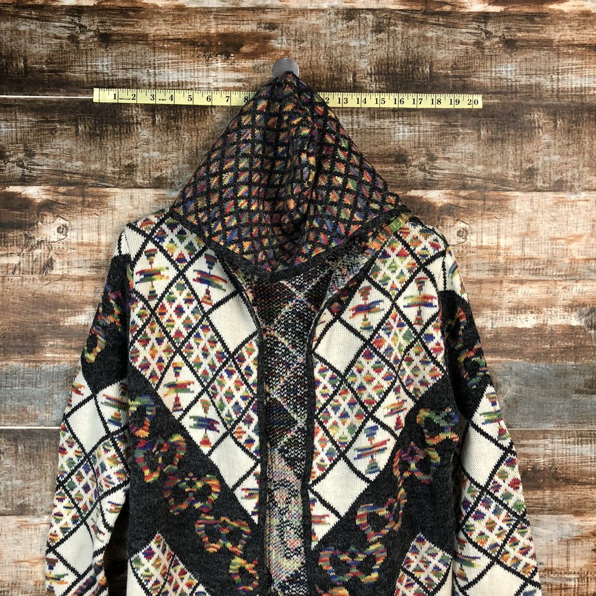 Japanese Brand Fashion Messange Grey Hoodie Knitwear long cardigan#A1727 Size US M / EU 48-50 / 2 - 4 Thumbnail