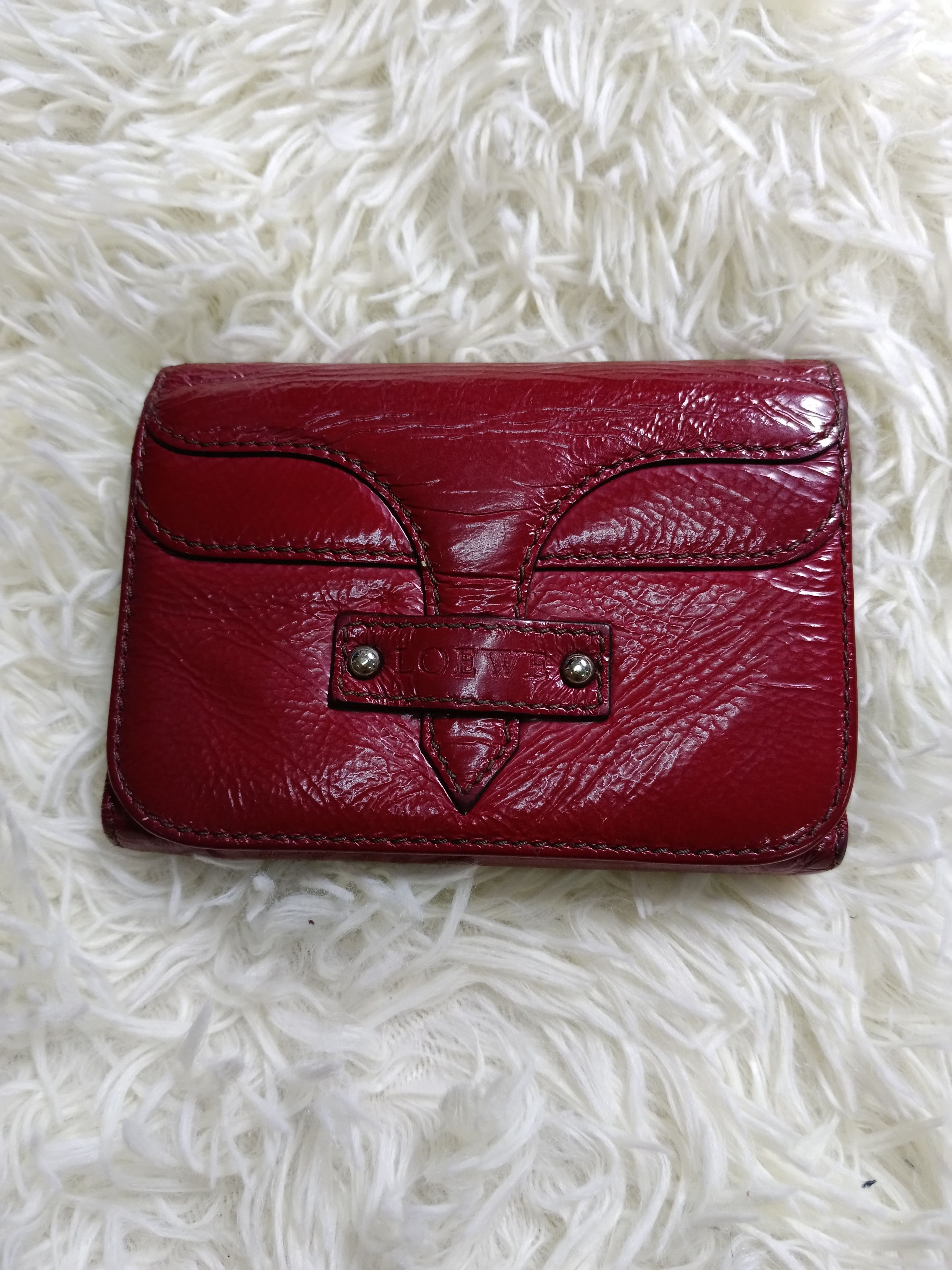 Leather × Loewe LEATHER LOEWE TRIFOLD WALLET Size ONE SIZE - 1 Thumbnail