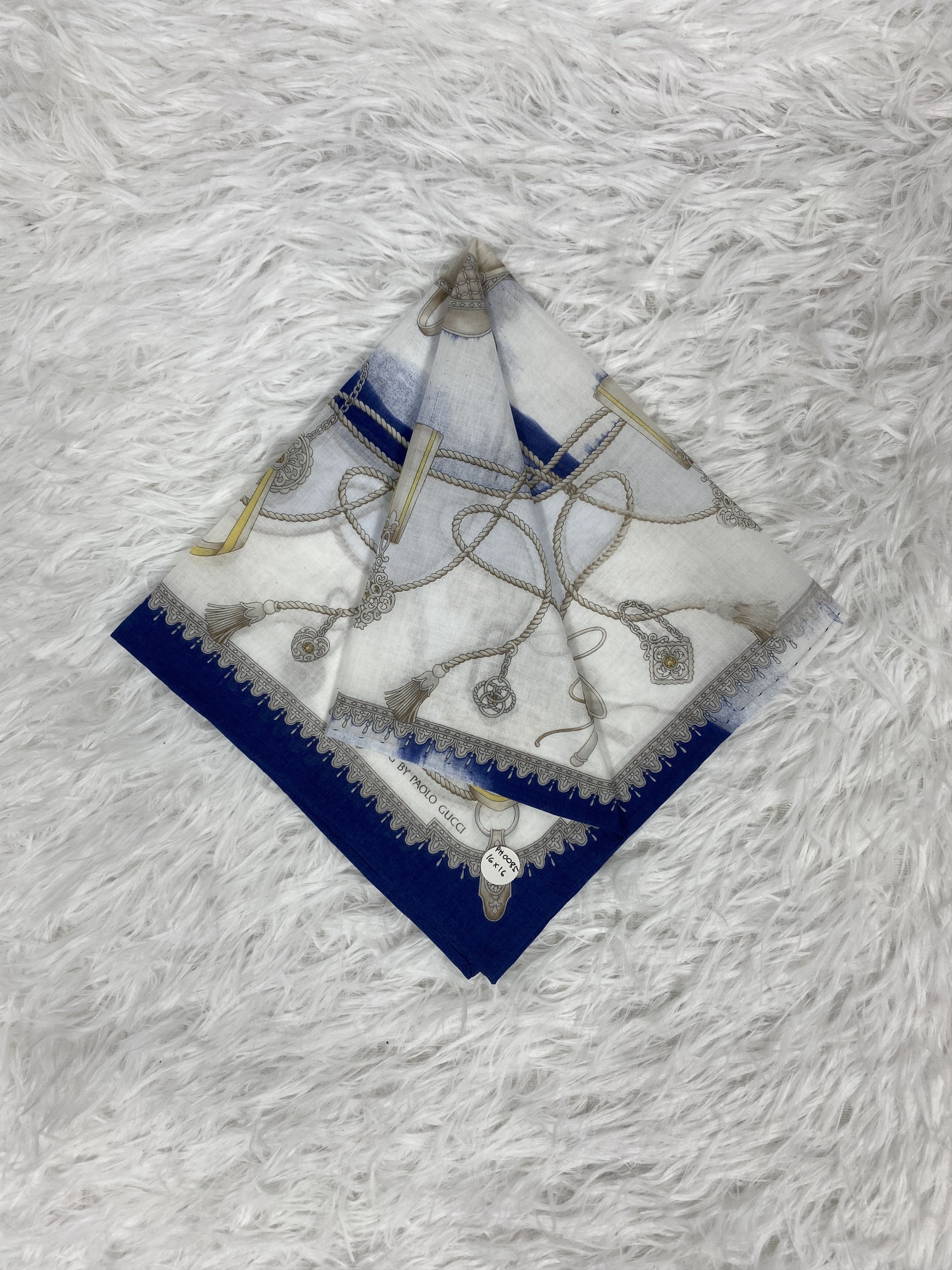Paolo Gucci Vintage Paolo Gucci Handkerchief PH0085 Size ONE SIZE - 1 Thumbnail