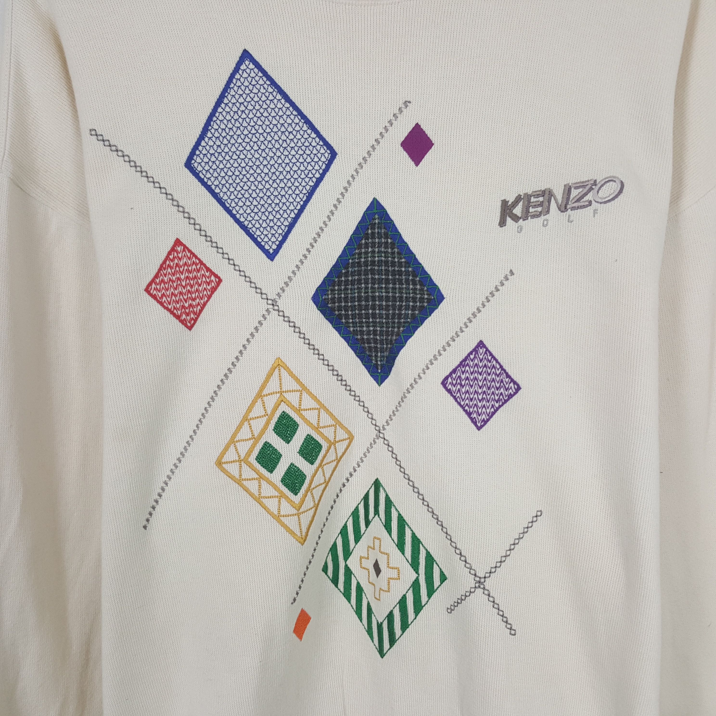 Japanese Brand × Kenzo × Vintage Vintage Kenzo Golf Sweatshirt Size US M / EU 48-50 / 2 - 2 Thumbnail