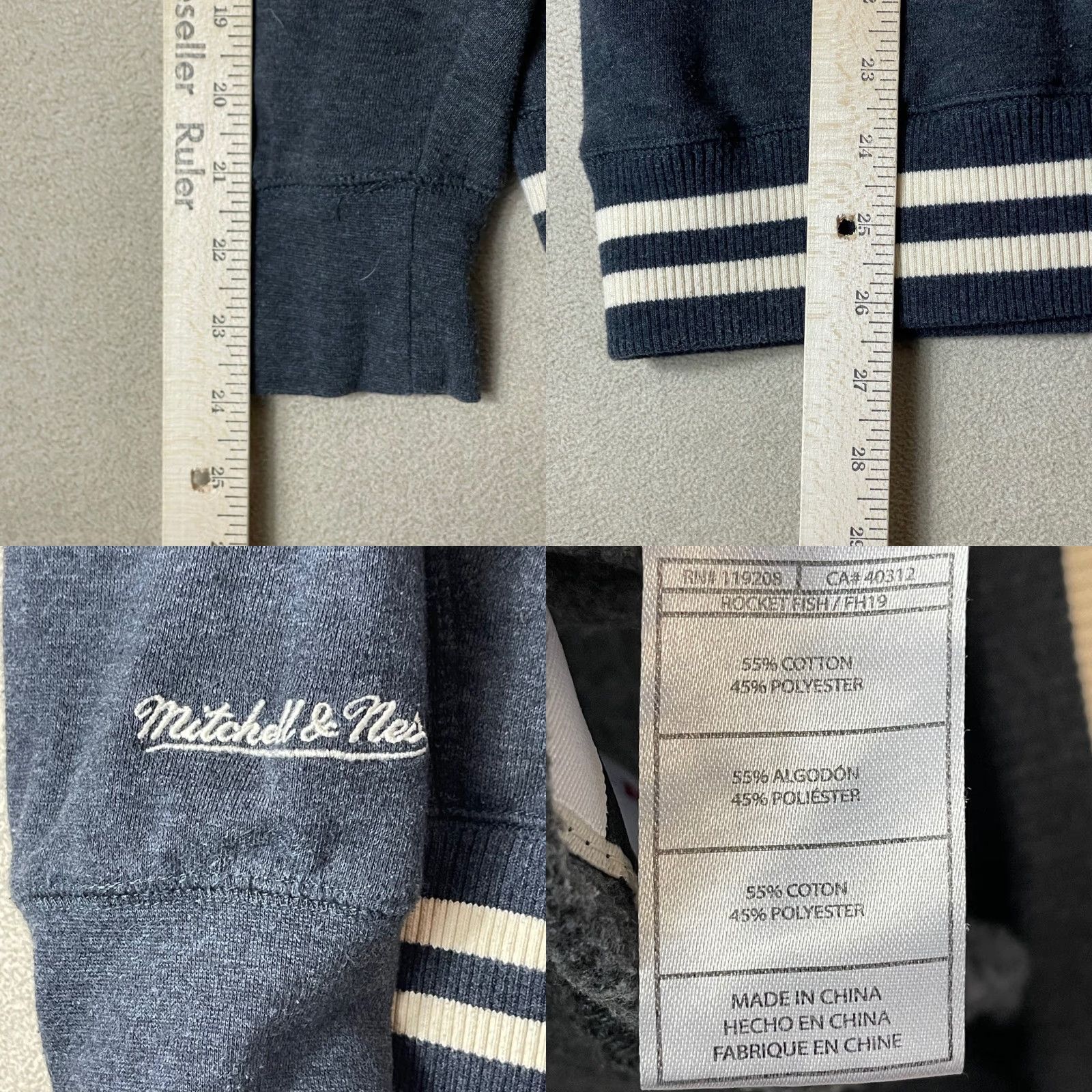 Mitchell & Ness VINTAGE Mitchell & Ness Raiders Hoodie L NFL Throwbacks Charcoal Gray Pullover Size US L / EU 52-54 / 3 - 8 Thumbnail