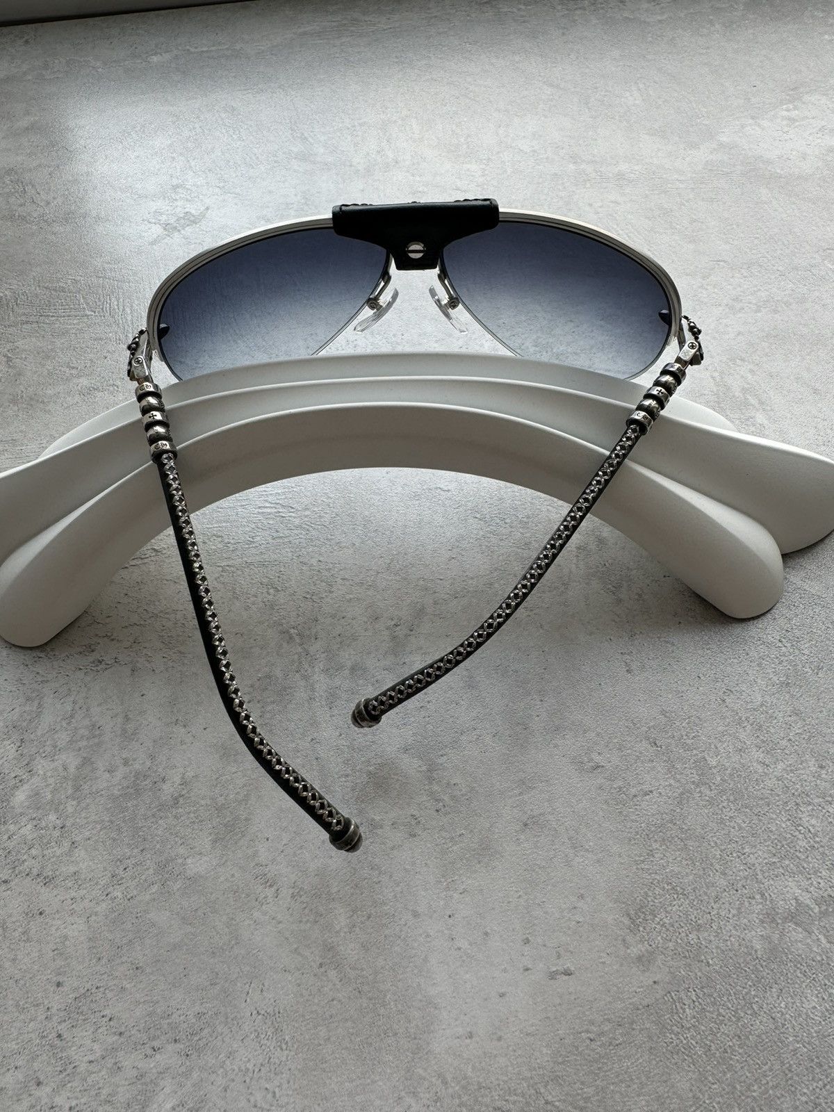 Chrome Hearts Chrome Hearts Balls Black Silver Sunglasses Size ONE SIZE - 6 Thumbnail