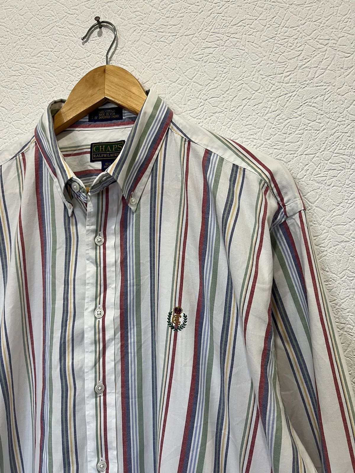 Chaps Ralph Lauren Vintage Chaps Ralph Lauren Shirt Striped Size US M / EU 48-50 / 2 - 4 Thumbnail