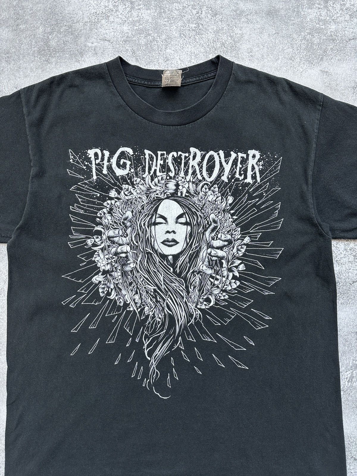 Band Tees Pig Destroyer T-Shirt Band Tees Faded Black Size US L / EU 52-54 / 3 - 2 Thumbnail