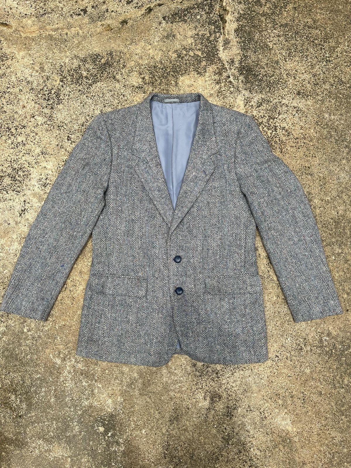 Designer Harris Tweed Handwoven Blazer Jacket Made for Pitlochry Size US M / EU 48-50 / 2 - 1 Thumbnail