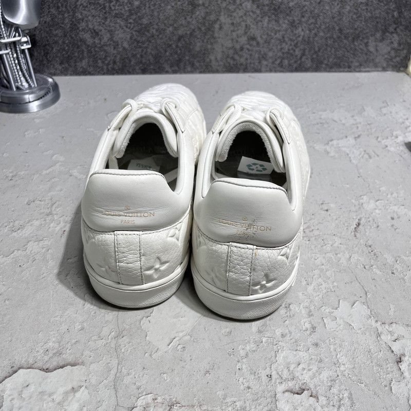 Louis Vuitton Louis Vuitton Luxembourg Monogram White Sneakers - Size US 10.5 / EU 43-44 - 3 Thumbnail