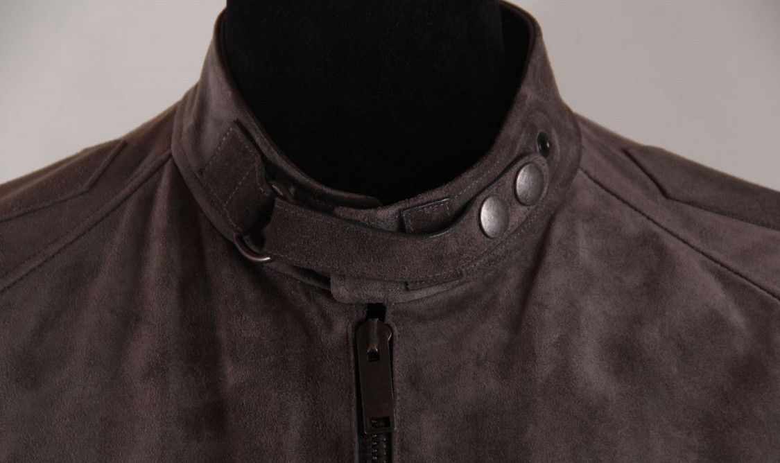 Gucci Gucci x Tom Ford 2004 Cafe Racer Leather Biker Jacket Size US L / EU 52-54 / 3 - 4 Thumbnail