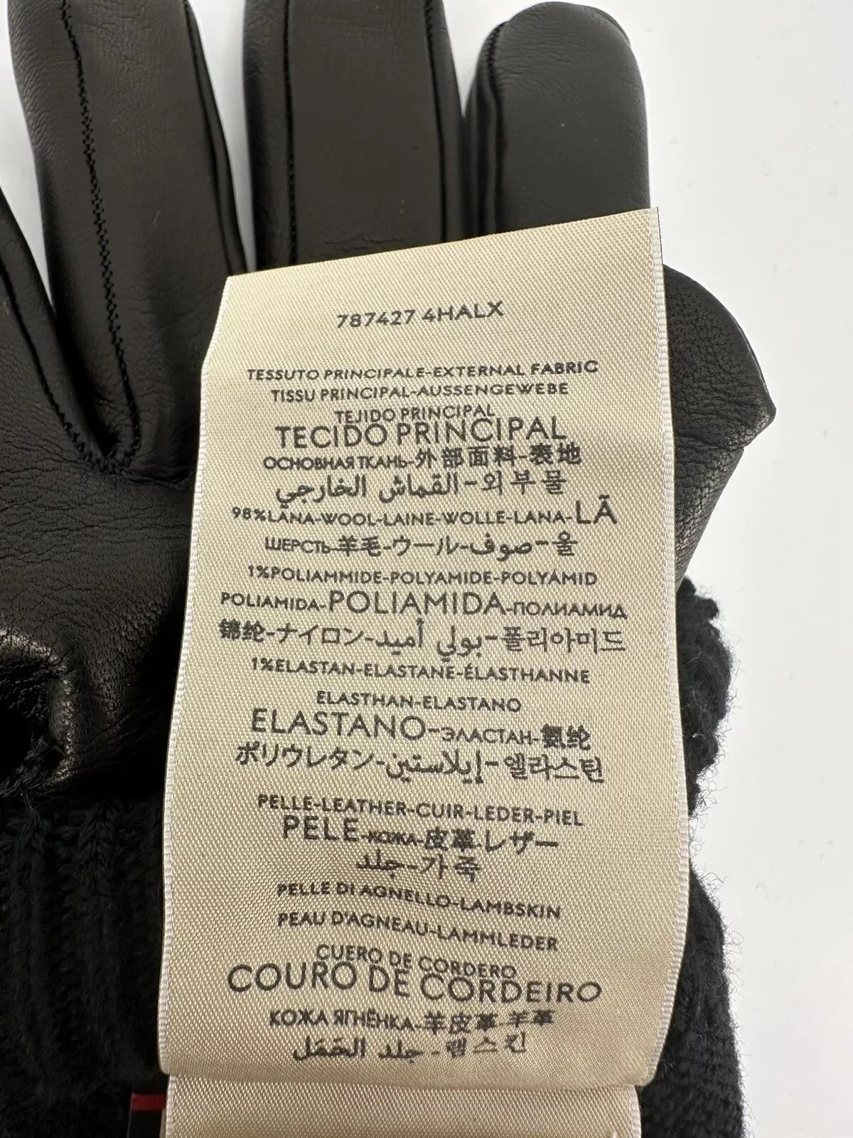 Gucci New Gucci Gloves Size-10-L black leather Size ONE SIZE - 9 Thumbnail