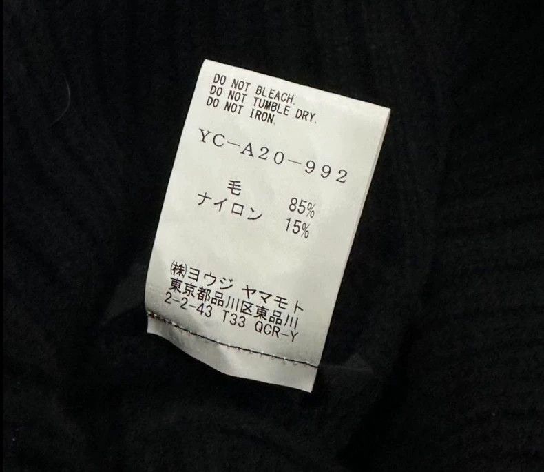 Y's Y's 19AW Black Turtleneck Knit Vest Size ONE SIZE - 5 Thumbnail
