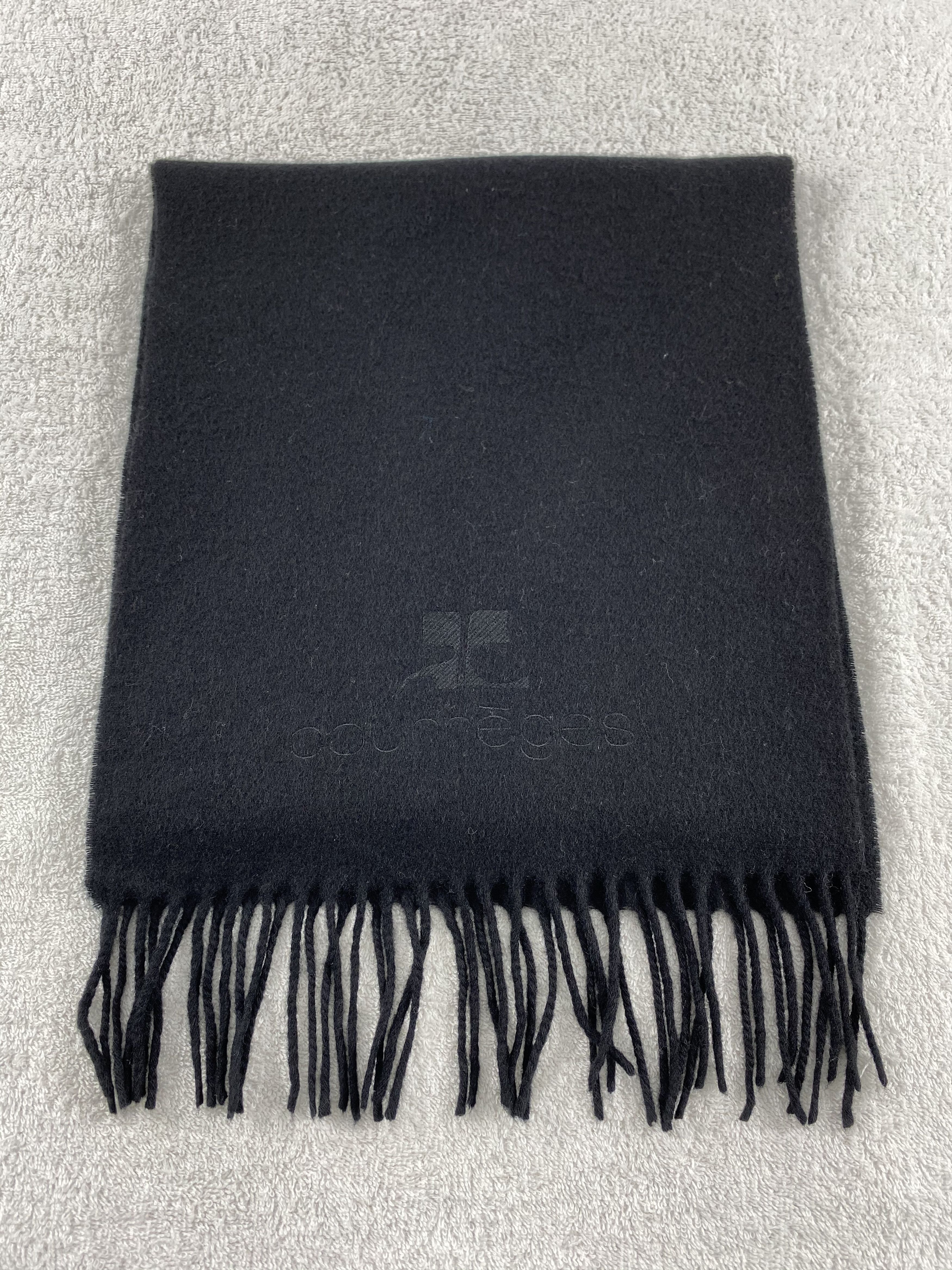 Courreges × Vintage Courreges Homme Scarf / Muffler / Neckwear - WW1765 Size ONE SIZE - 2 Thumbnail