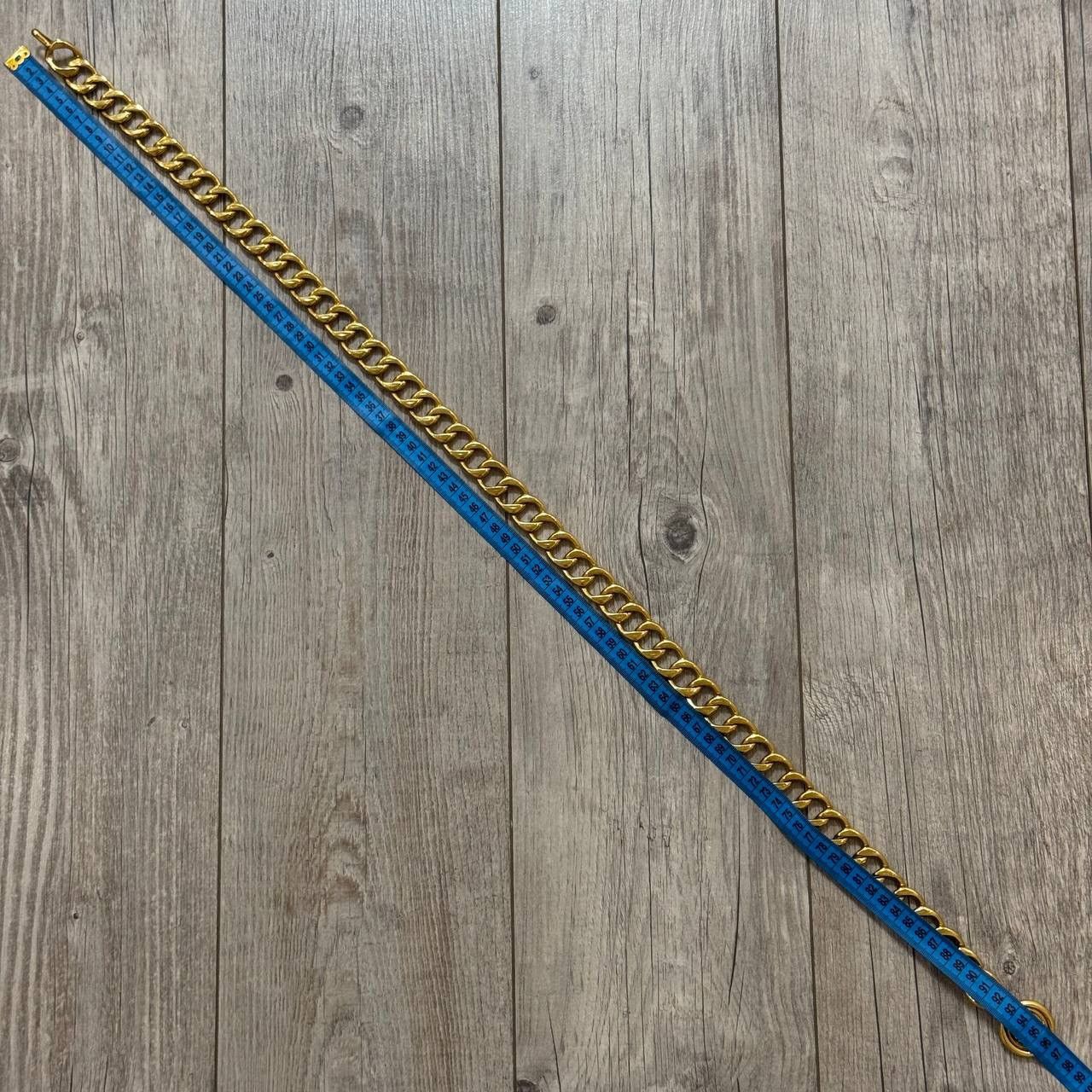 Chanel × Vintage Vintage 90s CHANEL Gold Plated Cambon 31 Rue Coin Chain Belt Size ONE SIZE - 14 Thumbnail