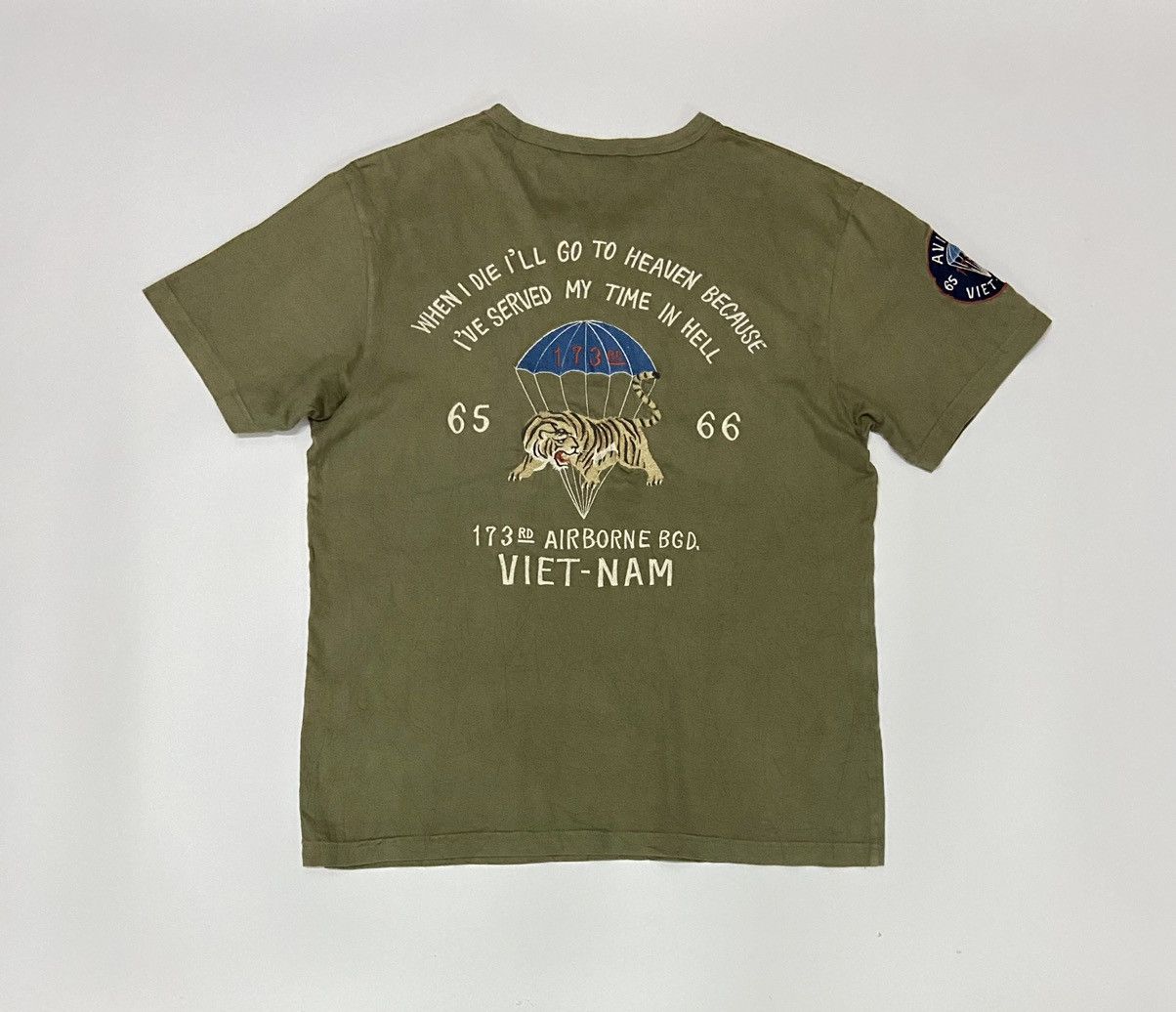 Avirex AVIREX 173 AIRBORNE VIETNAM WAR TEE Size US L / EU 52-54 / 3 - 3 Thumbnail