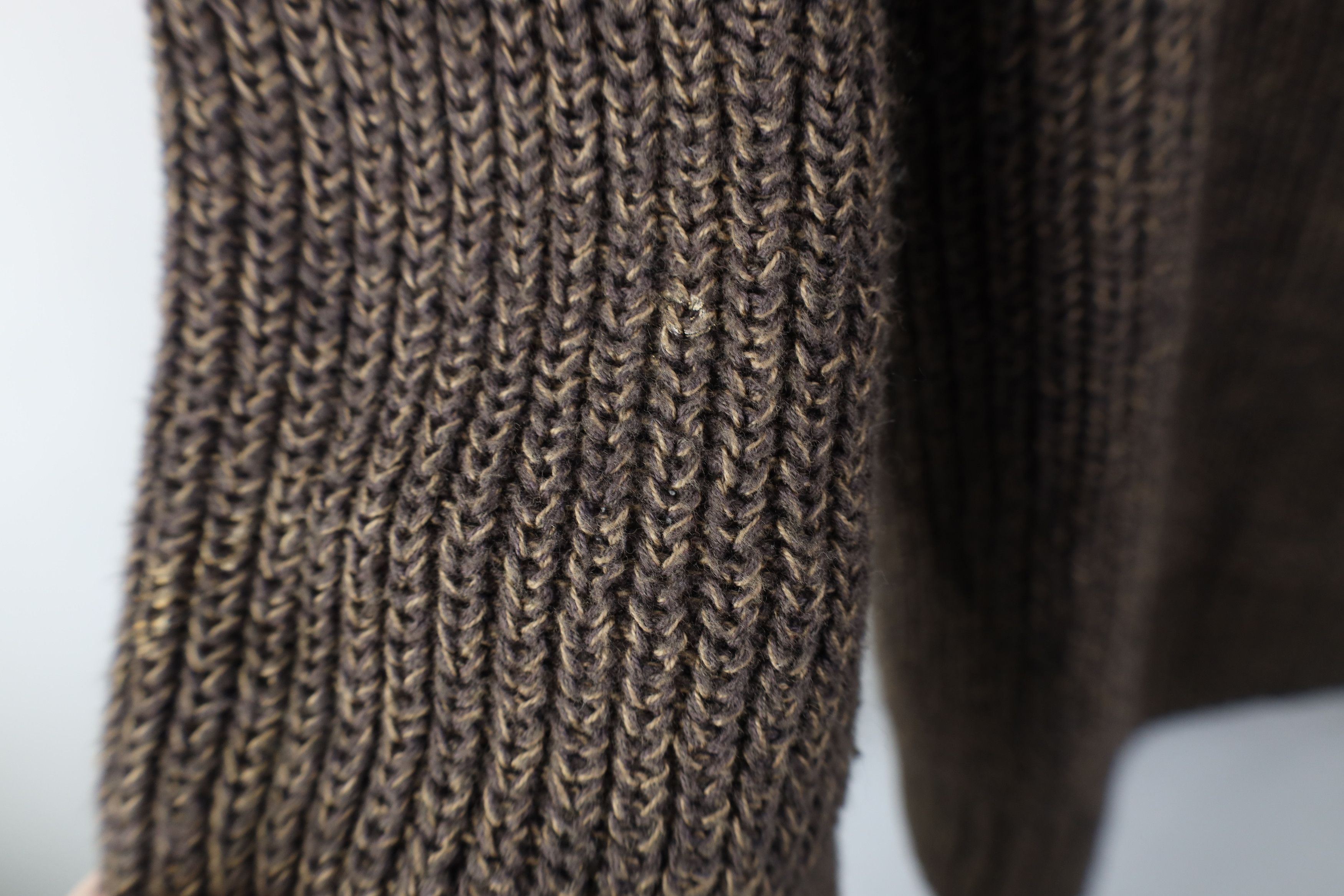 Vintage Vintage 90s Streetwear Heavyweight Ribbed Henley Sweater Size US XL / EU 56 / 4 - 7 Thumbnail