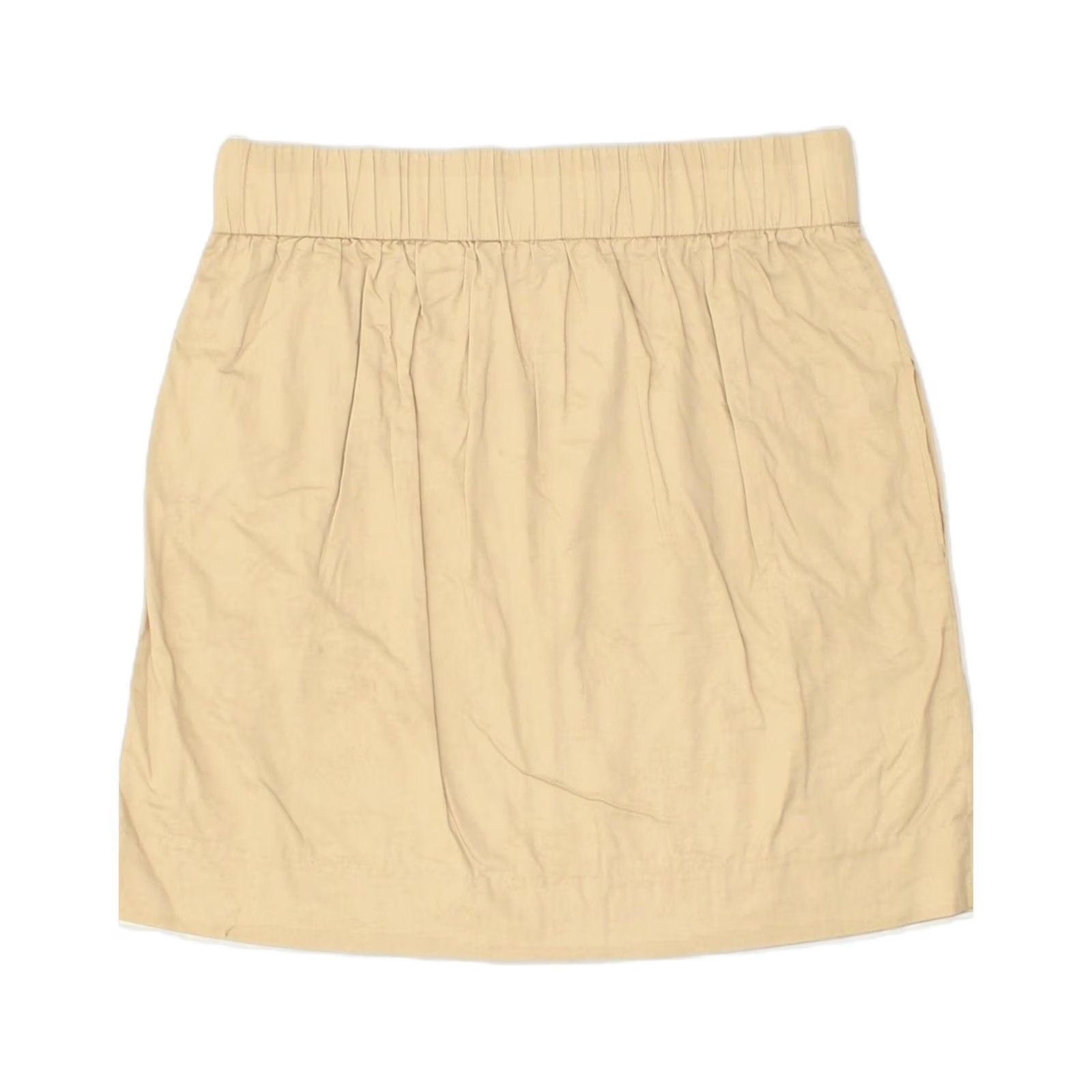 J.Crew J. CREW Womens Skirt Beige Cotton Small US 4 W28 Straight Size 28" / US 6 / IT 42 - 2 Thumbnail