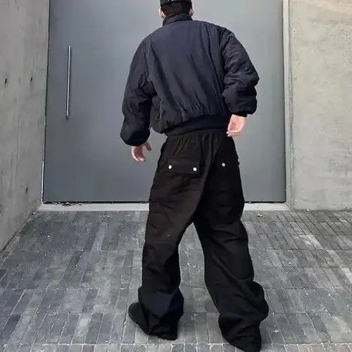 Japanese Brand × Ring Of Fire Streetwear Drawstring Cargo Trousers Pants y2k style Size US 32 / EU 48 - 4 Thumbnail