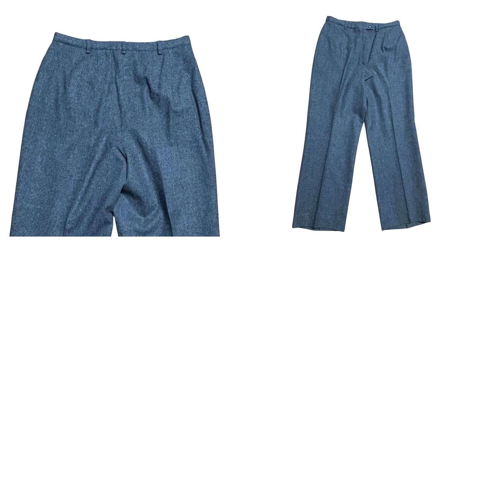 Pendleton VINTAGE Pendleton Women's 14P Pants Wool Trousers High Waist Pleated Grey 90s USA Womens Size 36" / US 14 / IT 50 - 10 Thumbnail