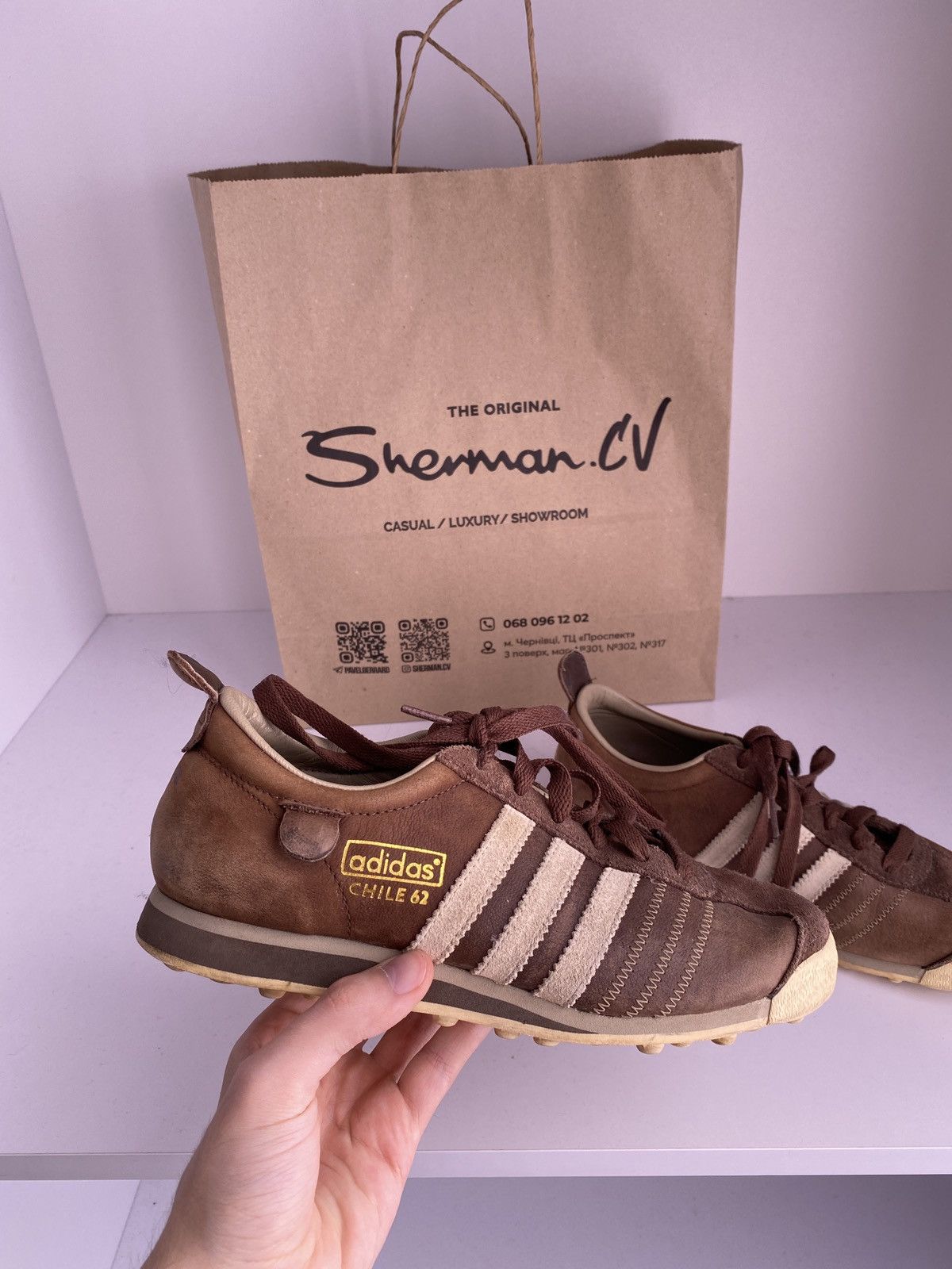 Adidas × Vintage Adidas Chile 62 vintage leather men’s sneakers Size US 5 / EU 37 - 4 Thumbnail