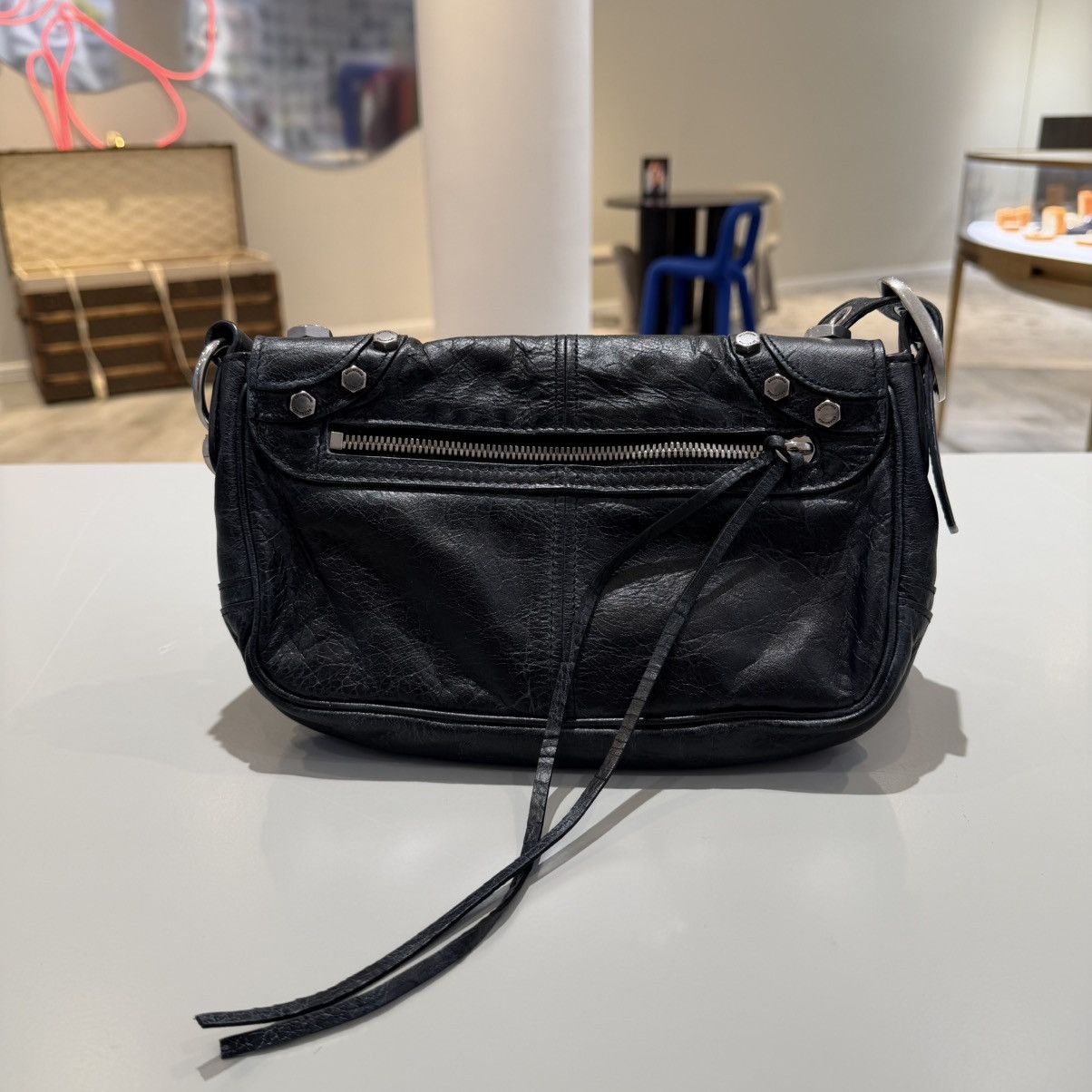 Balenciaga Balenciaga Le Cagole Leather Flap Bag Xs 2022 Size ONE SIZE - 5 Thumbnail