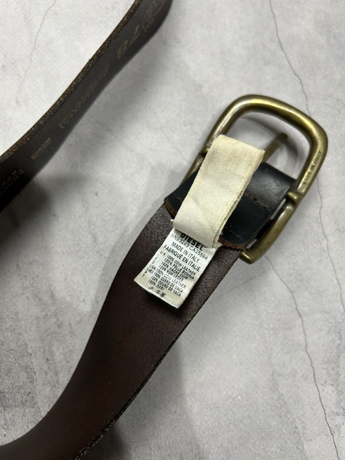 Diesel Vintage Diesel Leather Belts Y2K Opium Style Streetwear Rare Size 30 - 7 Thumbnail