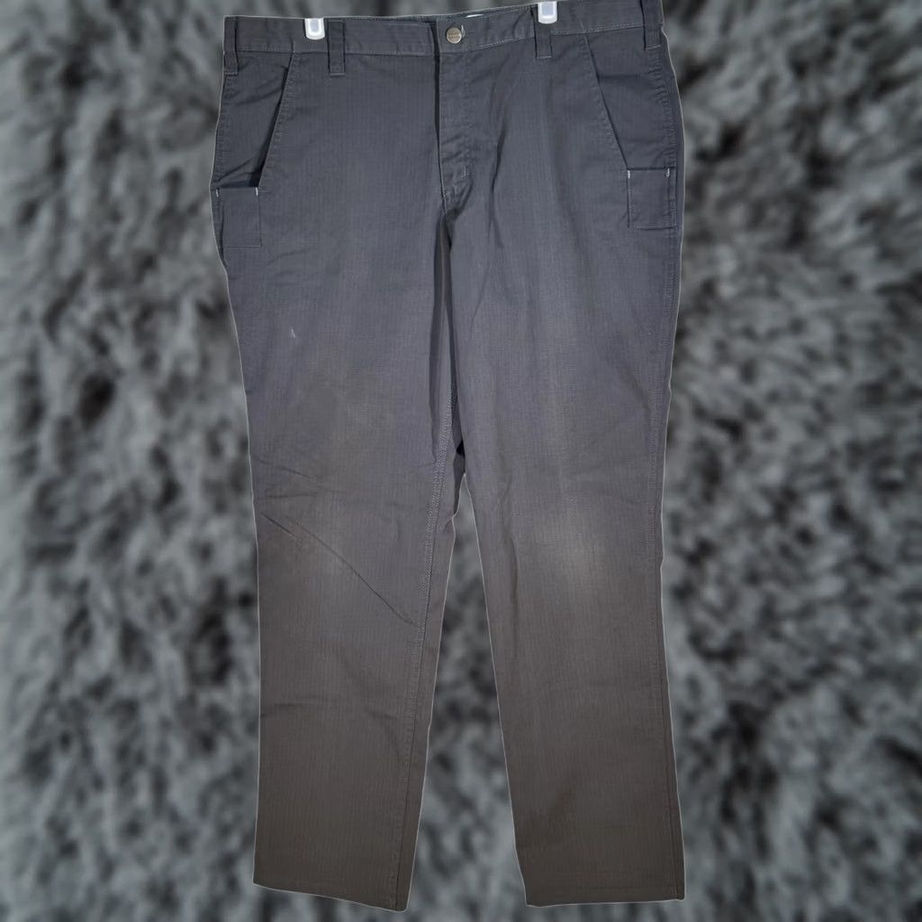 Carhartt Carhartt Pants Mens 36x32 Gray Ripstop Relaxed Fit Workwear Zipper 74533-33 Carhartt Industrial Work Pants Mens Size US 36 / EU 52 - 1 Thumbnail