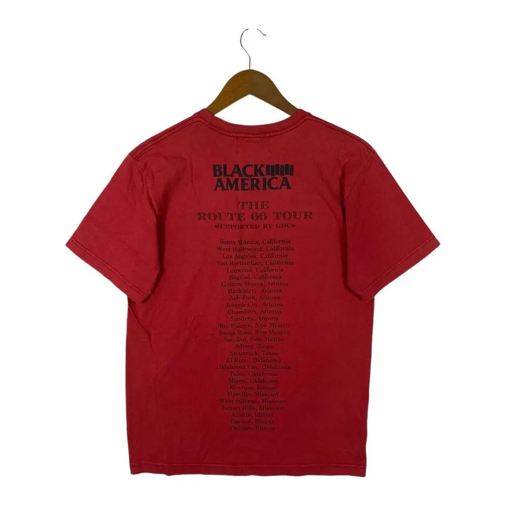 Japanese Brand Vintage BLACK AMERICA The Route 66 Tour Tee Shirt Size US M / EU 48-50 / 2 - 5 Thumbnail