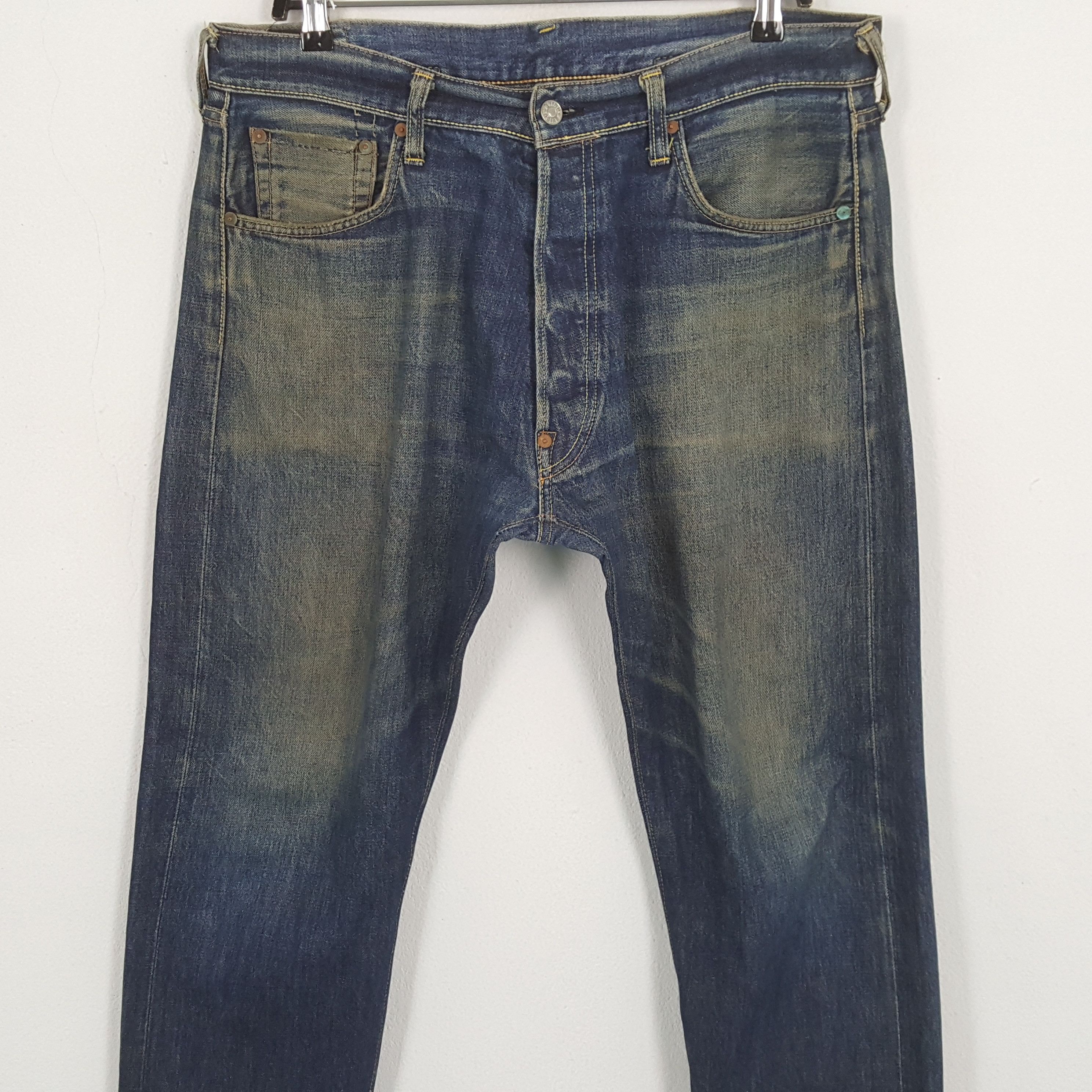 Japanese Brand × Vintage EVISU Japanese Brand Fashion Style Custom Daicock Jeans Size US 35 - 5 Thumbnail