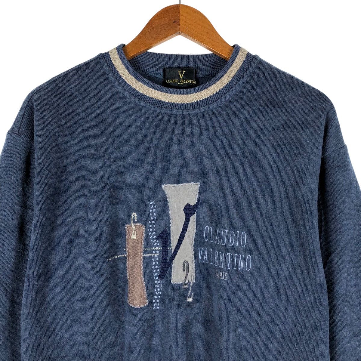 Valentino CLAUDIO VALENTINO Nice Embroidery Design Sweatshirt Size US L / EU 52-54 / 3 - 2 Thumbnail