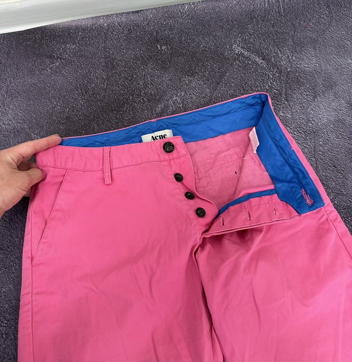 Acne Studios Vintage Acne Studios Designer Joy Strong Pink Opium Pants Size US 30 / EU 46 - 8 Thumbnail