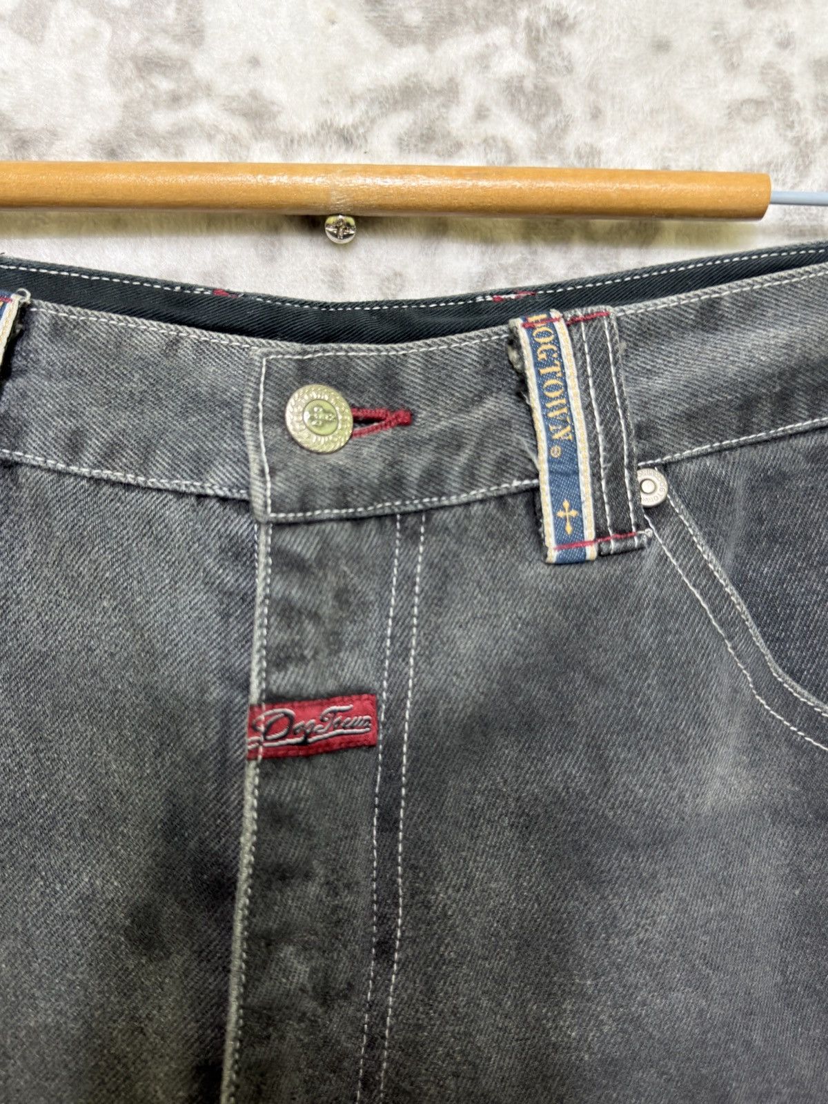 Dogtown Dogtown Black Dragon Baggy Denim Y2K Skate Hip Hop Jeans Size US 31 - 9 Thumbnail