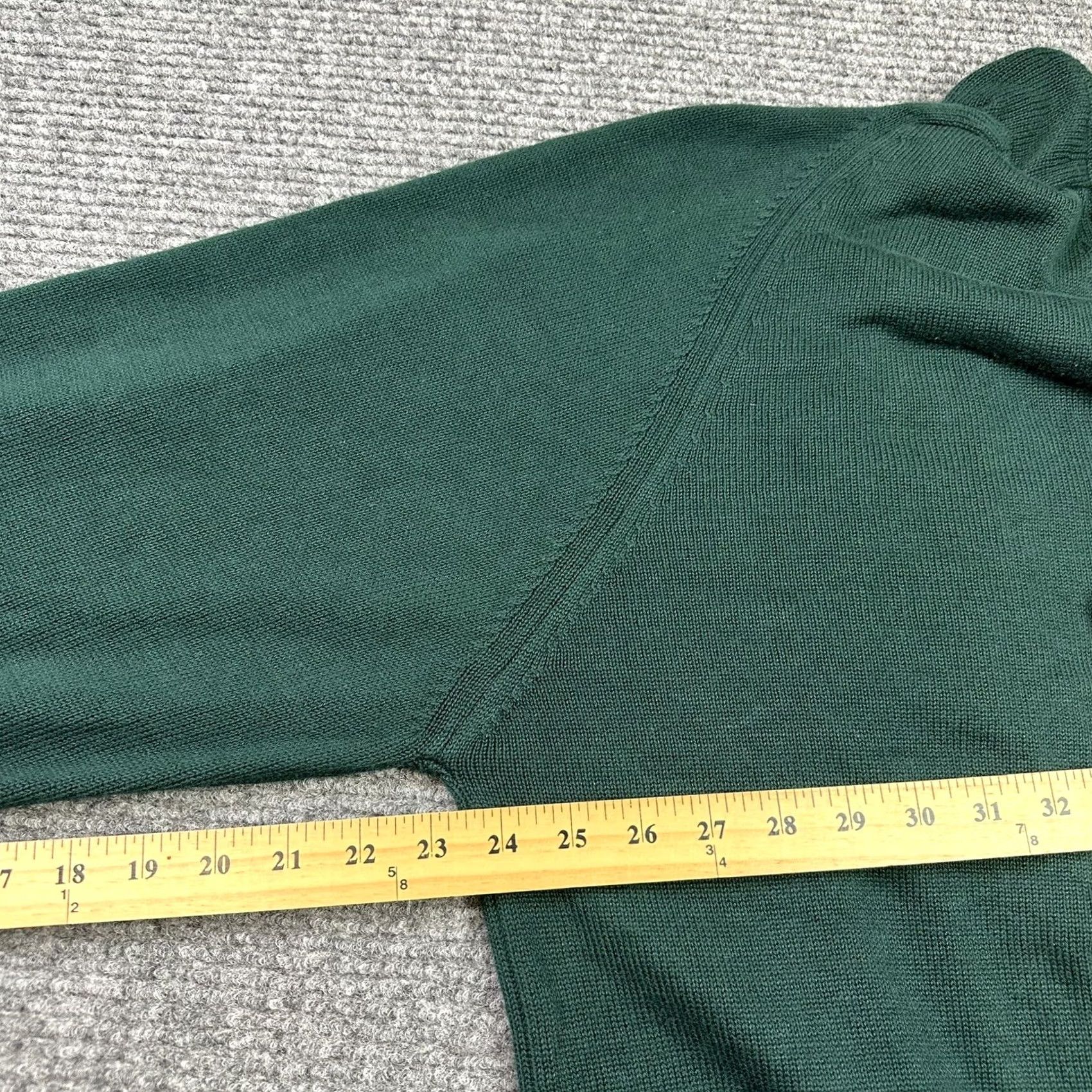 Vintage VINTAGE Mens Sweater 3XL Green V-Neck 100% Cotton Egyptian Nile Cotton Heavyweight Knit Michael Thomas USA 90s Size US XXL / EU 58 / 5 - 7 Thumbnail