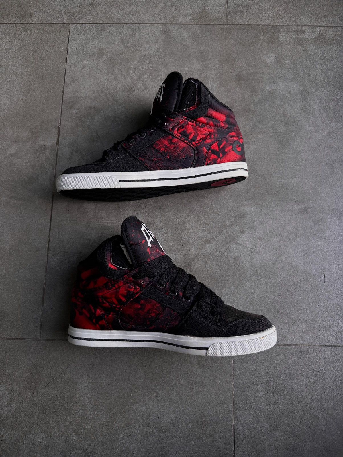 Osiris OSIRIS CLONE RED SKULL LIMITED HI TOP SNEAKERS Size US 11 / EU 44 - 9 Thumbnail