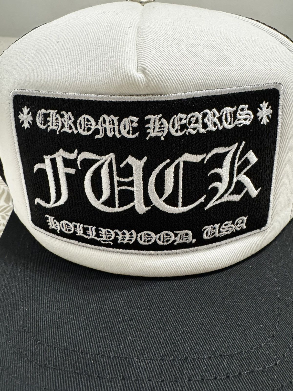 Chrome Hearts Chrome Hearts Hollywood USA FUCK Hat Size ONE SIZE - 5 Thumbnail
