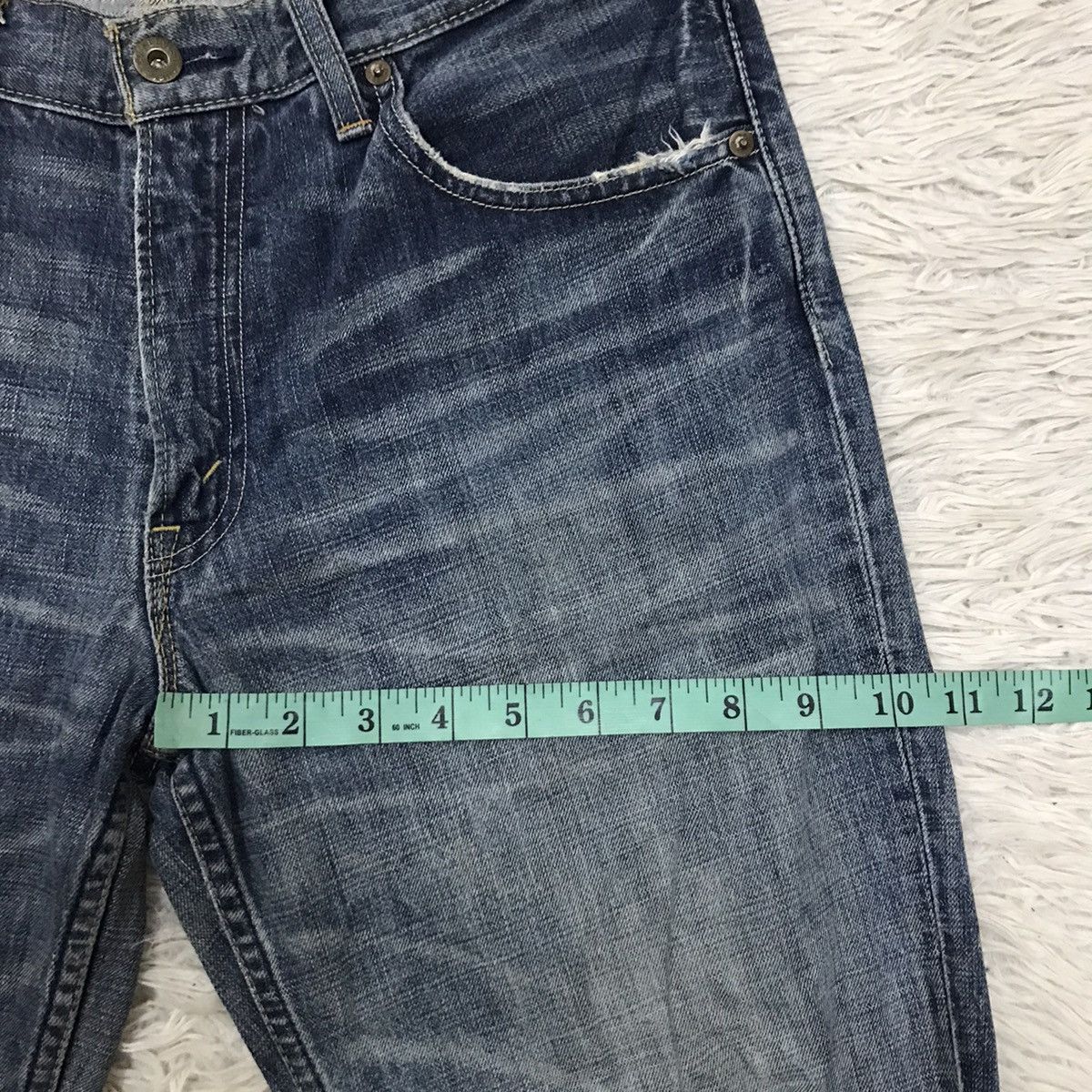 Levi's Vintage Clothing Vintage Levis Lot 502 Regular Cut Distressed Denim Jeans Size US 32 / EU 48 - 20 Thumbnail