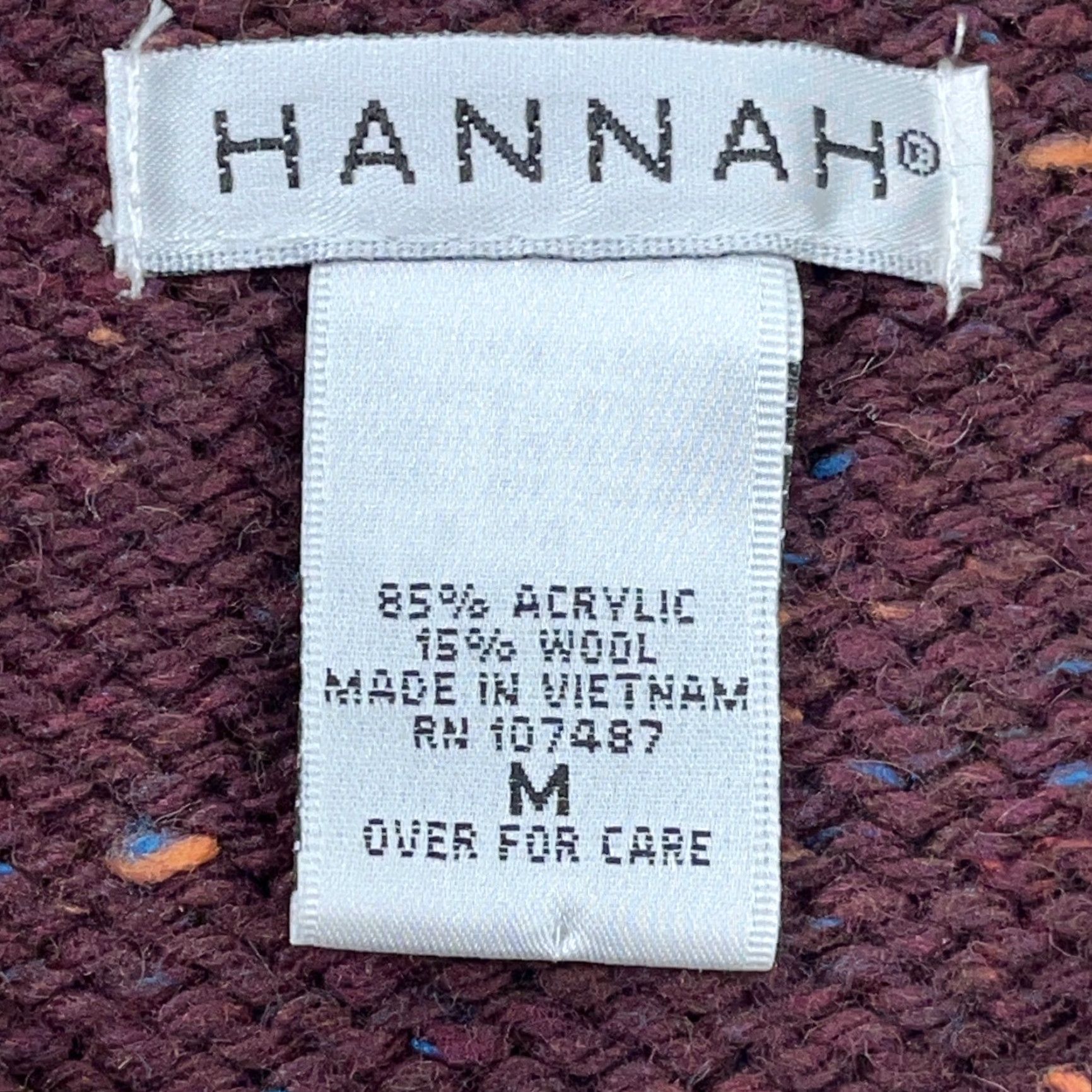 Vintage VINTAGE HANNAH Cardigan Sweater Women M Maroon Red Knit Wool Acrylic Heavy Chunky Mock Neck Casual All Seasons Regular Size M / US 6-8 / IT 42-44 - 5 Thumbnail