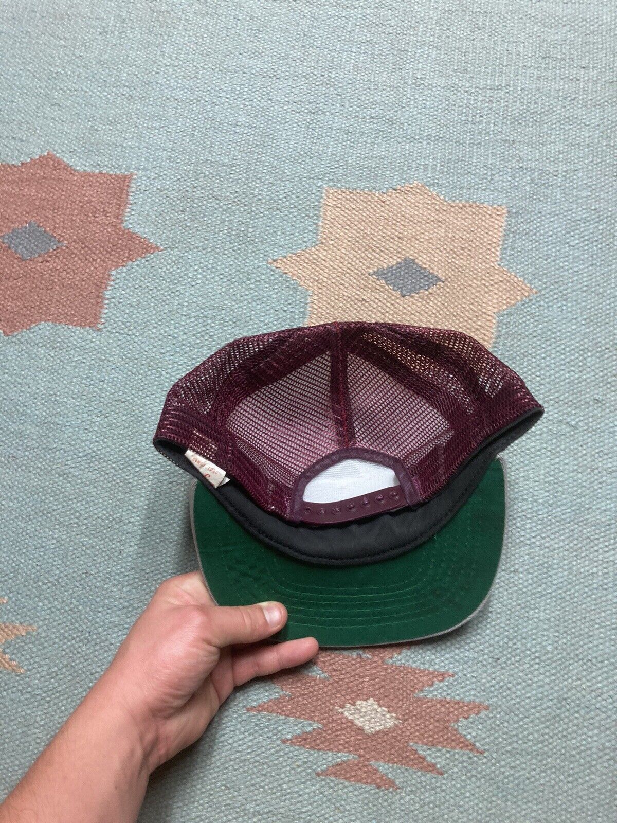 New Era × Vintage VTG 80s trucker hat tri tone new era USA SnapBack pro design Size ONE SIZE - 5 Thumbnail