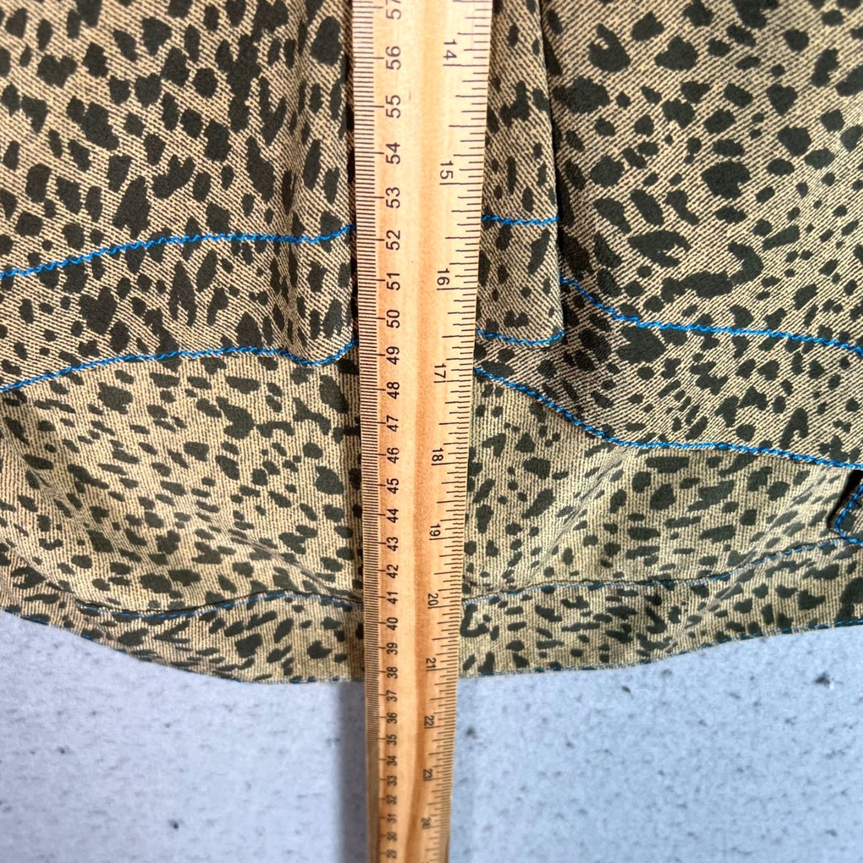 Rag & Bone RAG & BONE Vintage Silk Leopard Print Blouse Long Sleeve Womens XXS Brown V-Neck Size XXS / US 00 / IT 34 - 7 Thumbnail