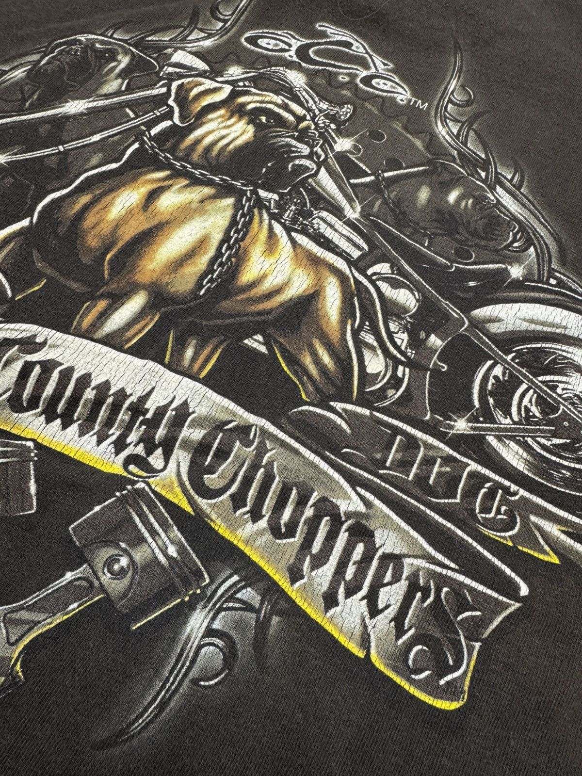 Vintage × West Coast Choppers 💥Y2K VINTAGE ORANGE COUNTY CHOPPERS TEE Size US M / EU 48-50 / 2 - 7 Thumbnail