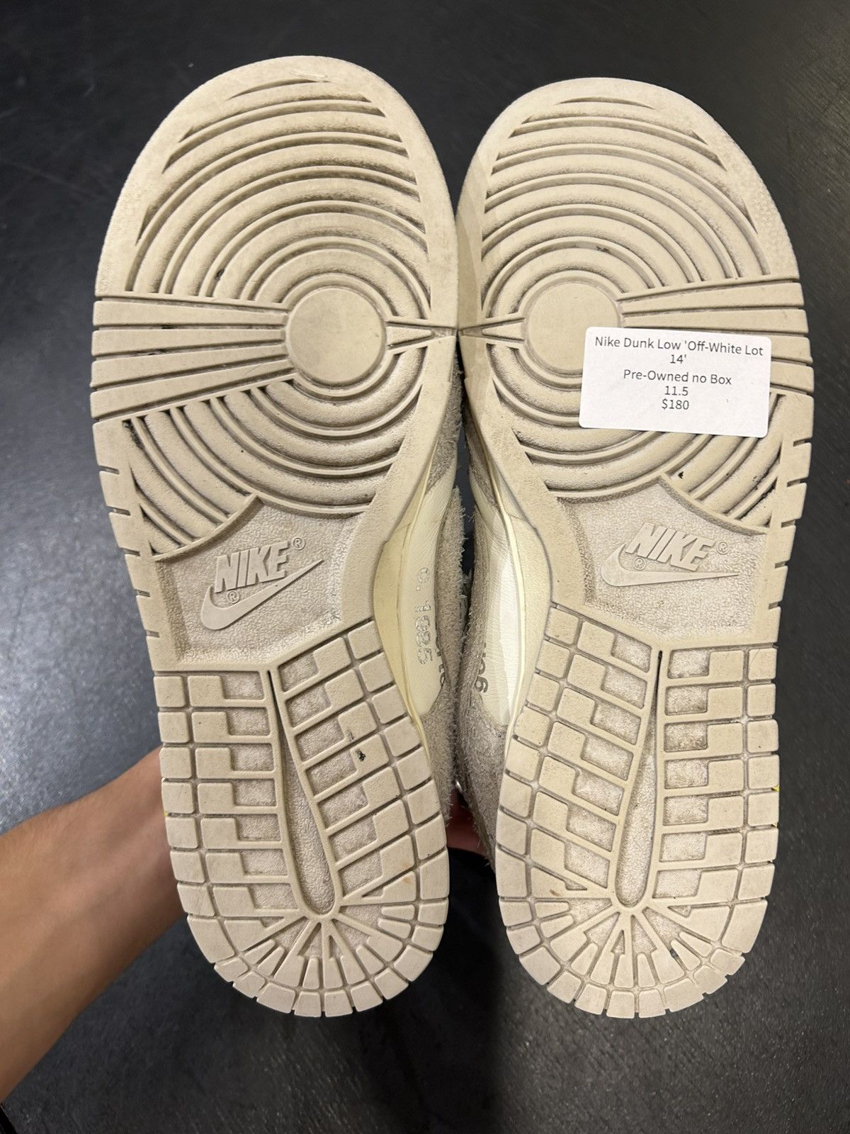 Nike × Off-White Nike Dunk Low ‘Off-White Lot 14’ Size US 11.5 / EU 44-45 - 7 Thumbnail