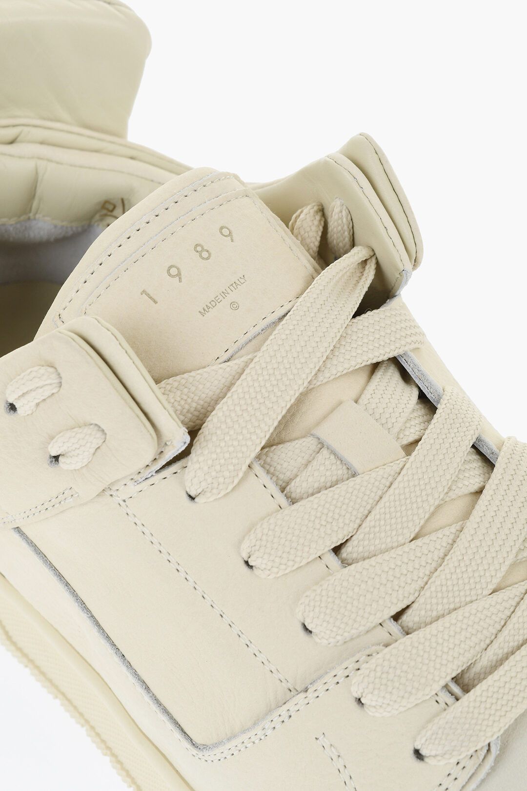 1989 STUDIO og1mm0725 Leather Low-Top Sneakers in Beige Size US 6 / EU 39 - 4 Thumbnail