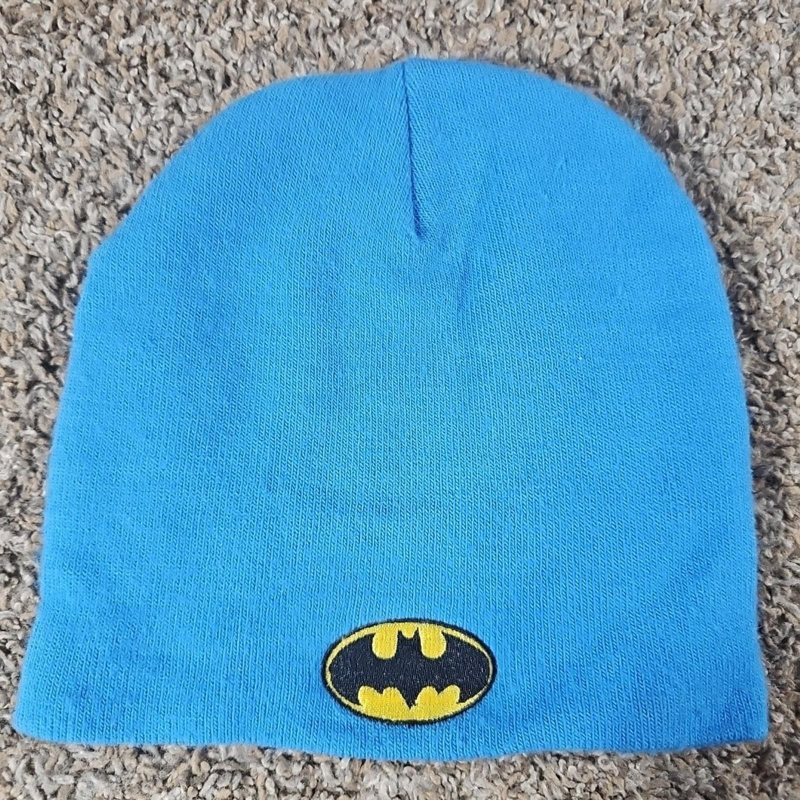 DC Comics Batman Big Logo 2T-5T DC Comics Knit Watch Winter Beanie Hat Size ONE SIZE - 3 Thumbnail