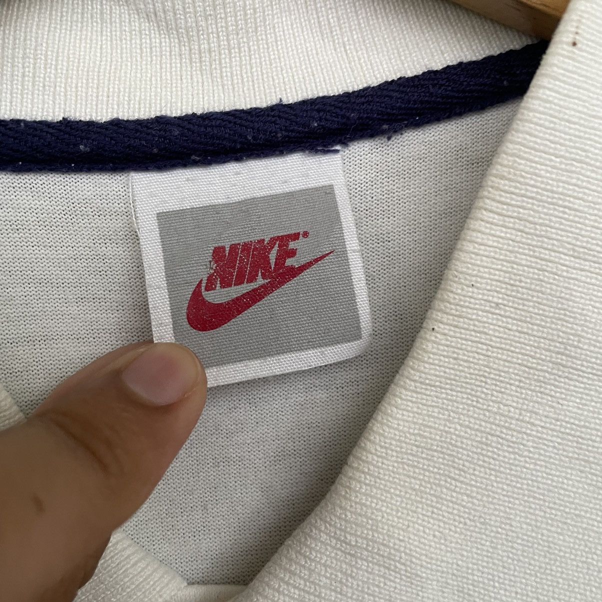 Nike × Vintage Vintage 1990s Nike Polo Shirt Rare Design Size US M / EU 48-50 / 2 - 4 Thumbnail