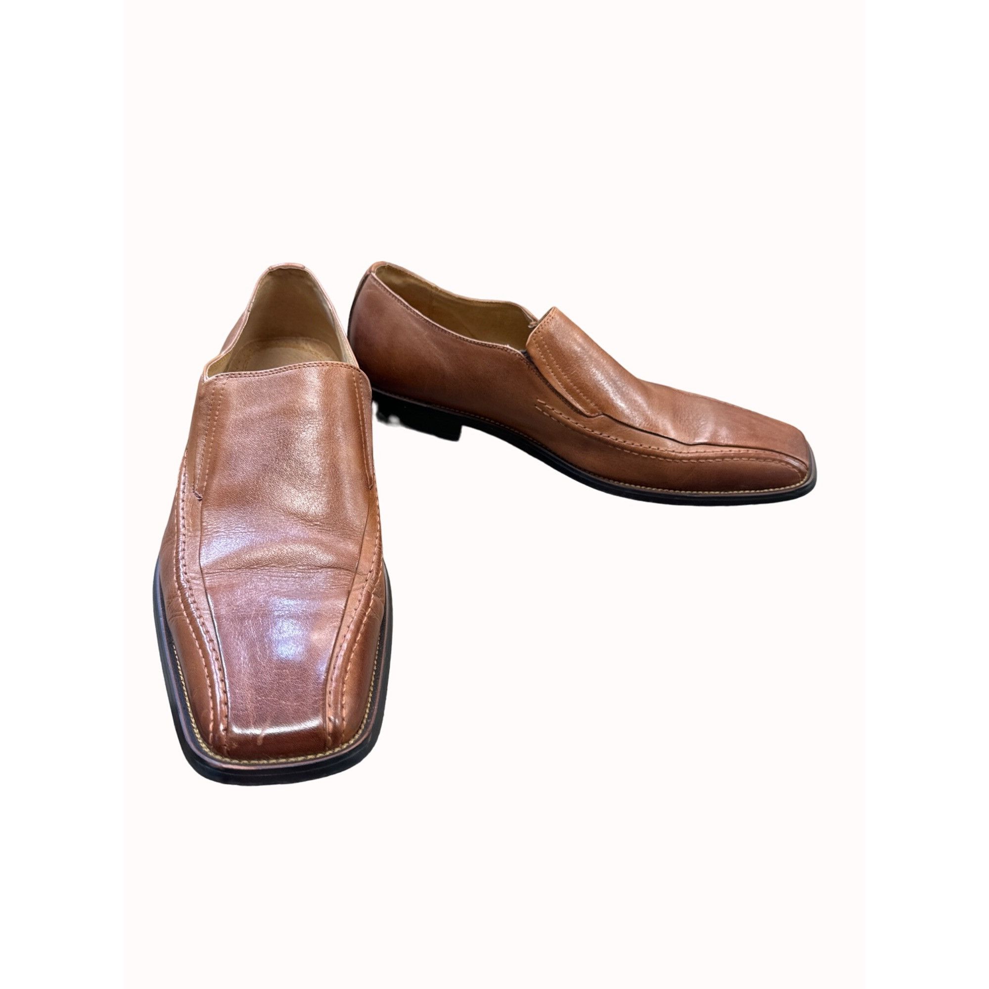 Stacy Adams Stacey Adams mens brown leather slip dress loafer shoes 11.5 Size US 11.5 / EU 44-45 - 2 Thumbnail