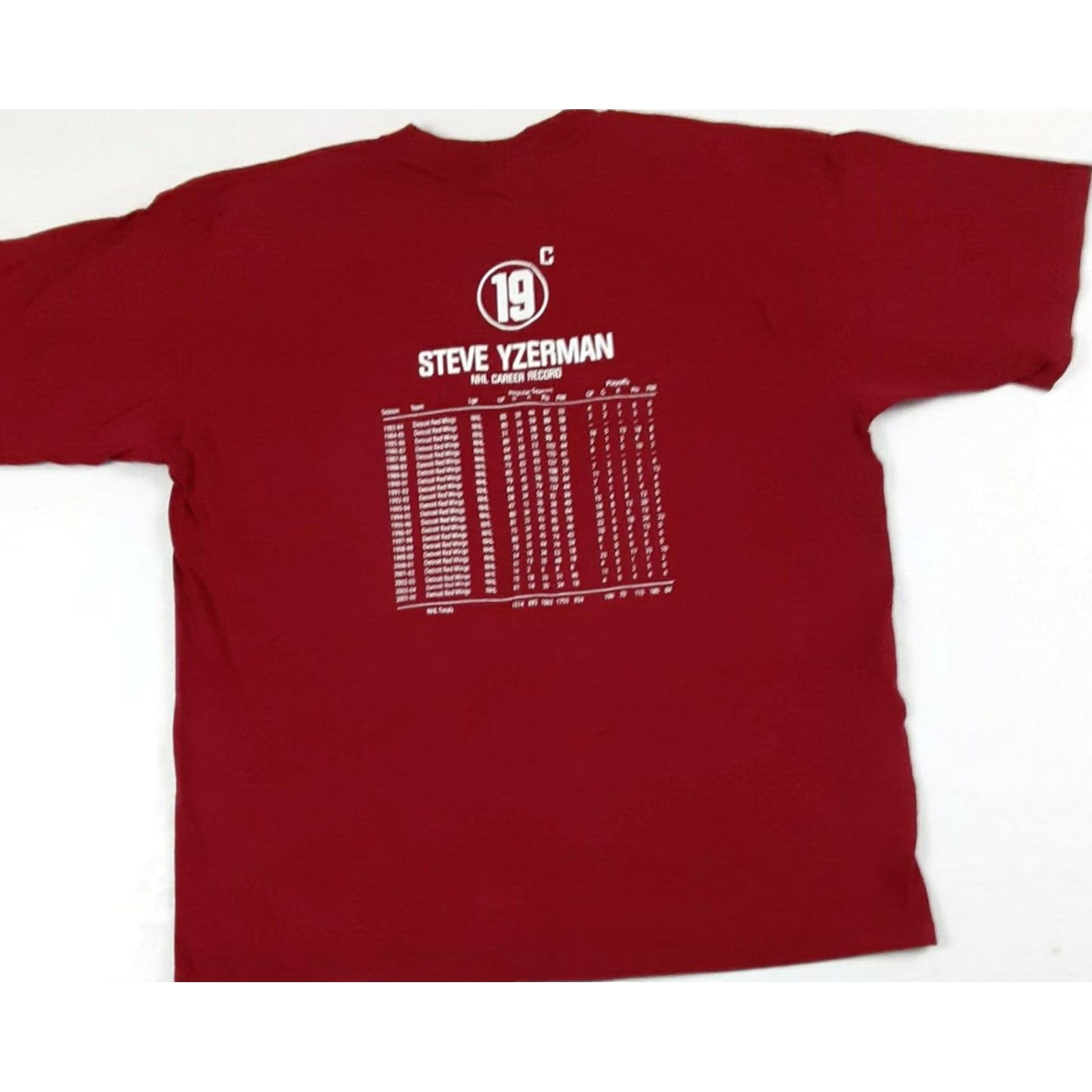 Vintage VINTAGE Detroit Red Wings Steve Yzerman Night at Joe Louis Arena T-Shirt XL Shirts Red Mens Hockey 80s Night Joe Louis Arena Steve Yzerman Size US XL / EU 56 / 4 - 3 Thumbnail