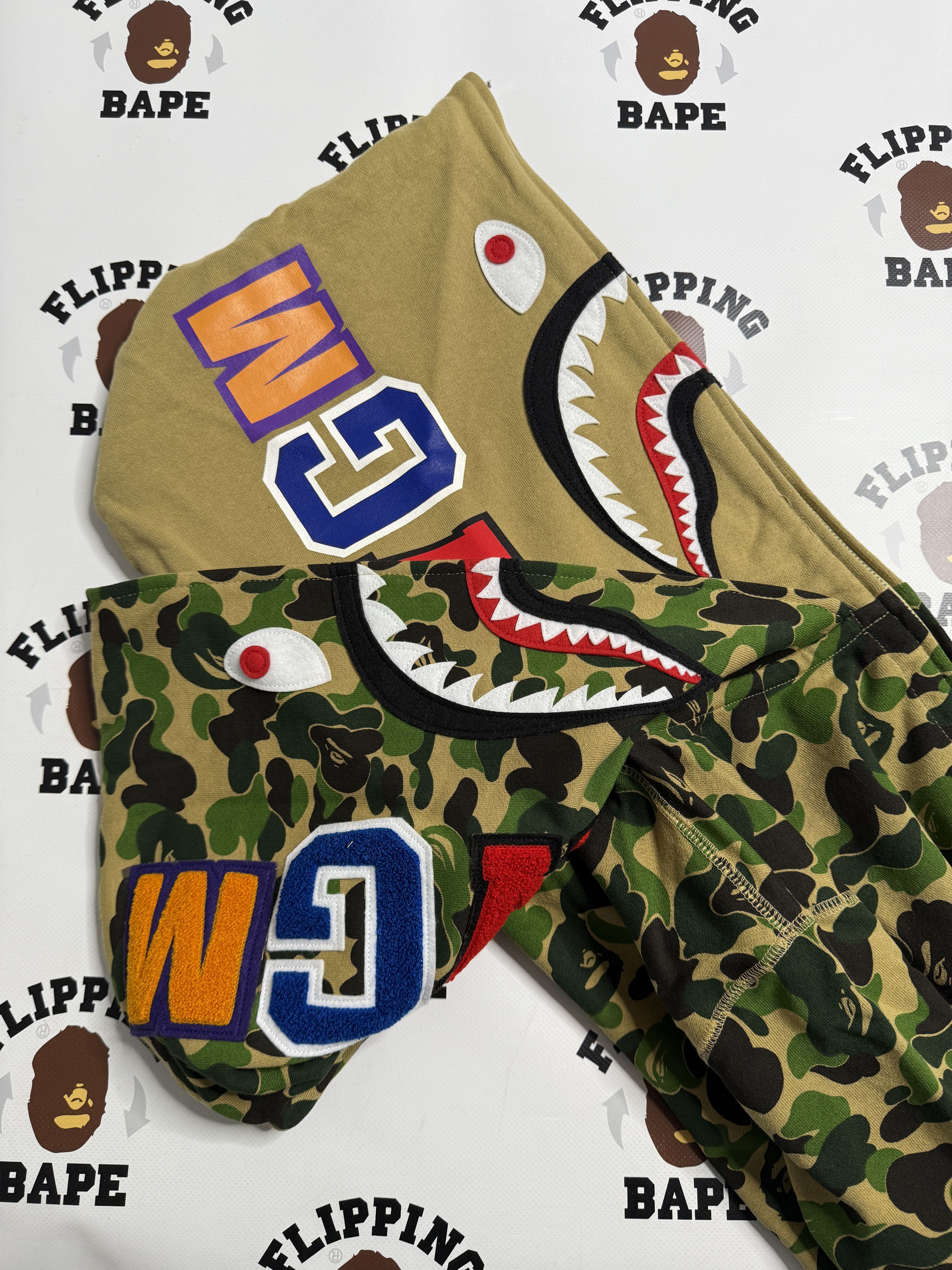 Bape BAPE ABC CAMO DOUBLE SHARK FULL ZIP HOODIE Size US S / EU 44-46 / 1 - 5 Thumbnail