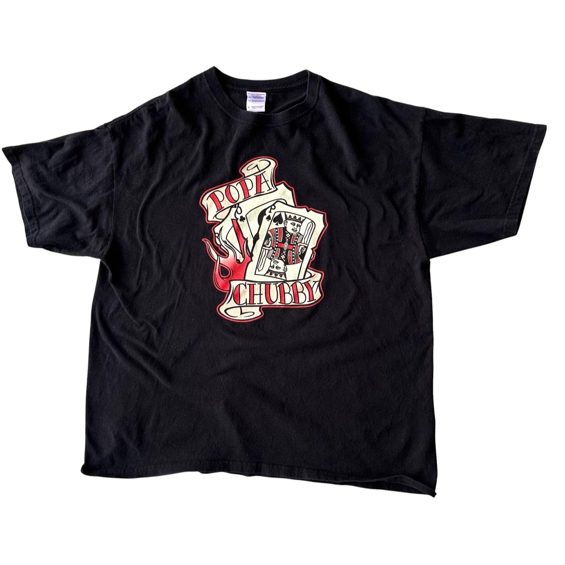 Gildan × Vintage VTG 90s Popa Chubby T Shirt XL Black Blues Guitar Muscle Roc Size US XL / EU 56 / 4 - 4 Thumbnail